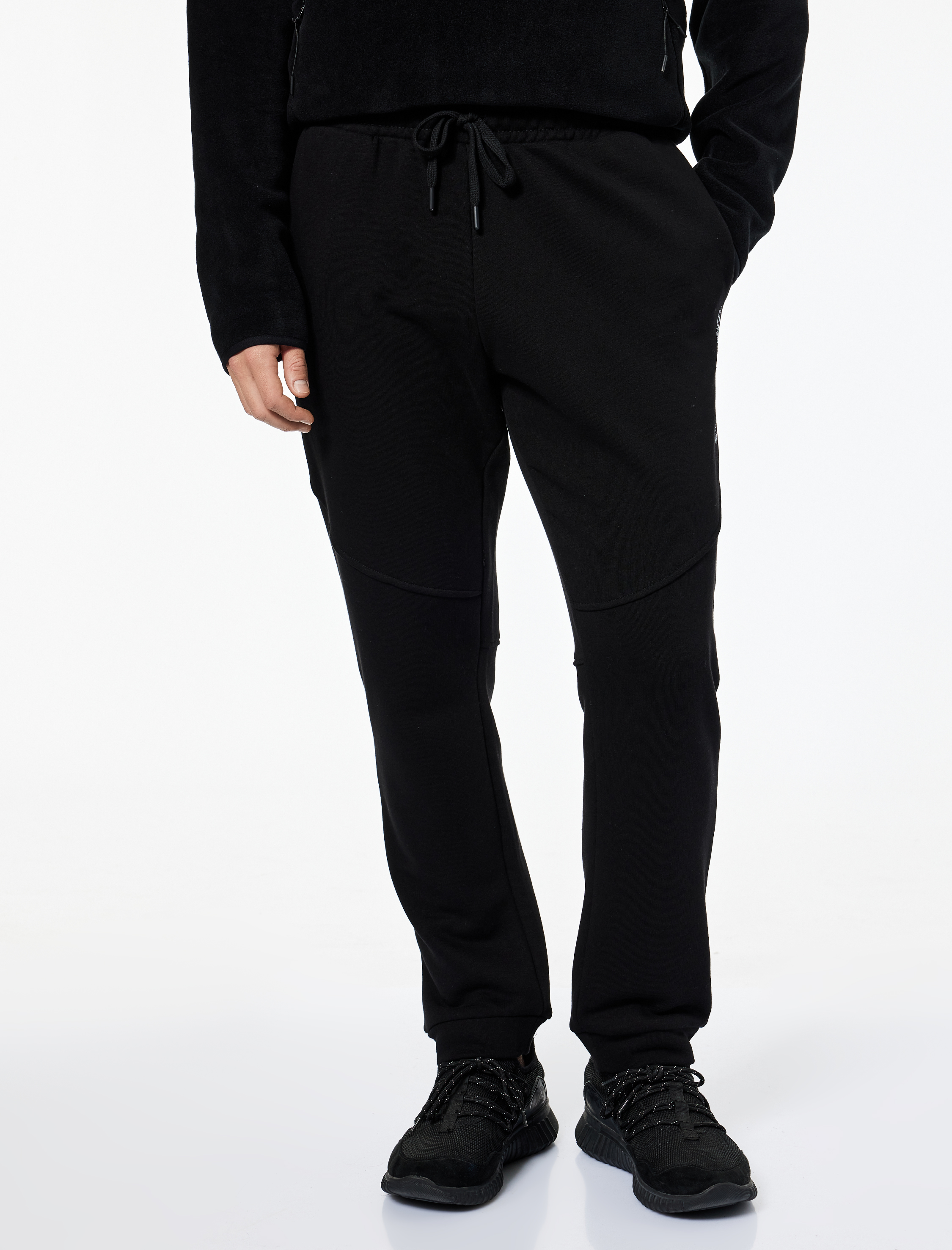   Rahat Kalıp Cepli Pamuklu Beli Bağcıklı Baskılı Jogger Spor Eşofman Altı