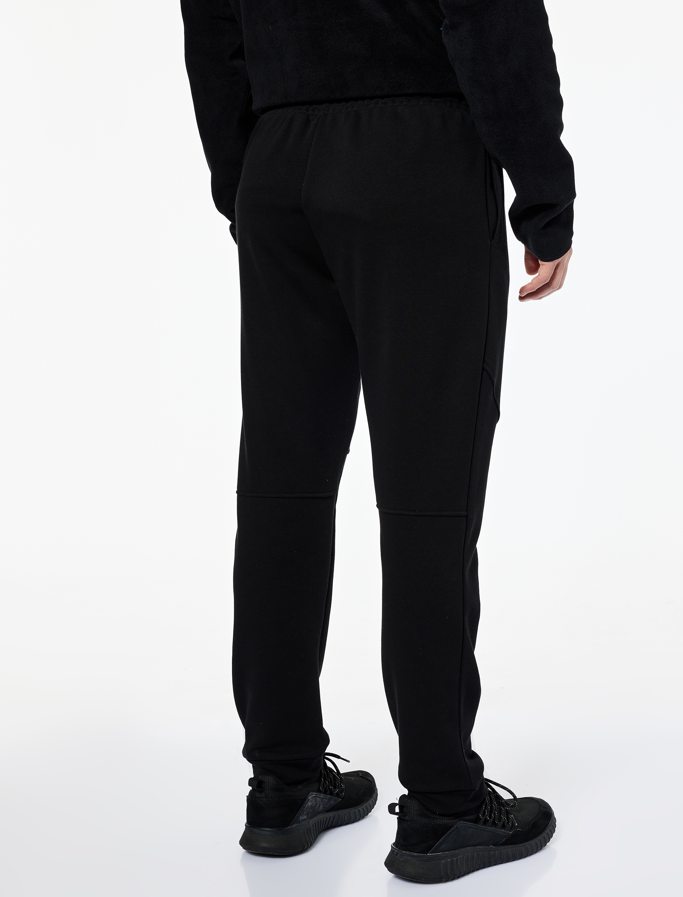   Rahat Kalıp Cepli Pamuklu Beli Bağcıklı Baskılı Jogger Spor Eşofman Altı