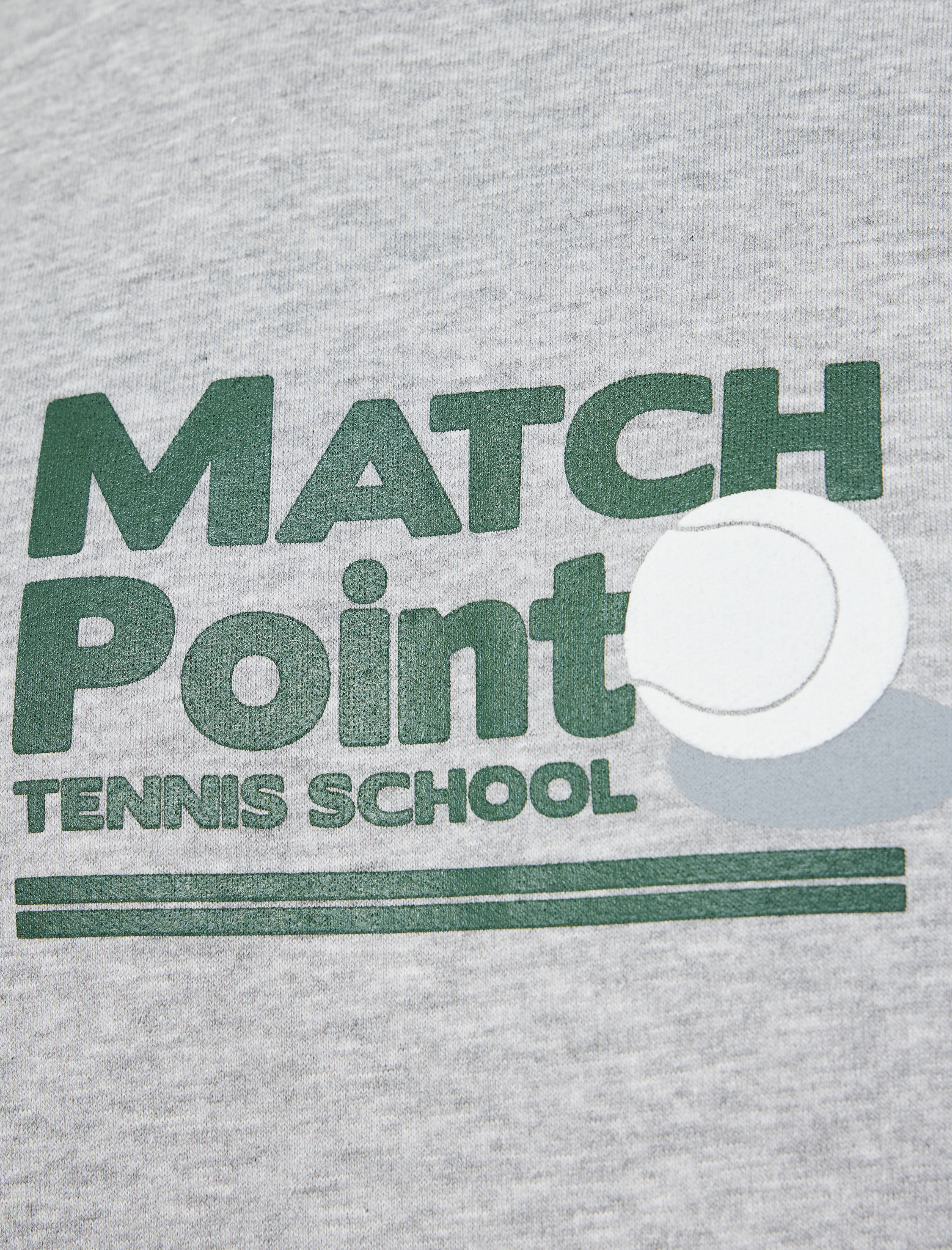   Uzun Kollu Bisiklet Yaka Şardonlu Baskılı Sweatshirt