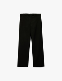 Straight Fit Cepli Cigarette Kumaş Pantolon