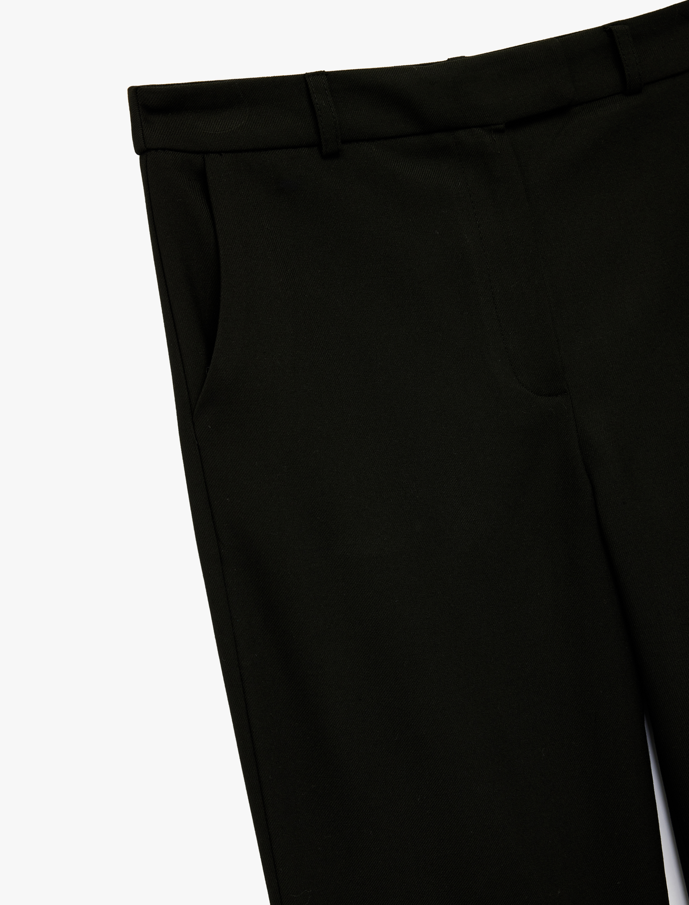   Straight Fit Cepli Cigarette Kumaş Pantolon