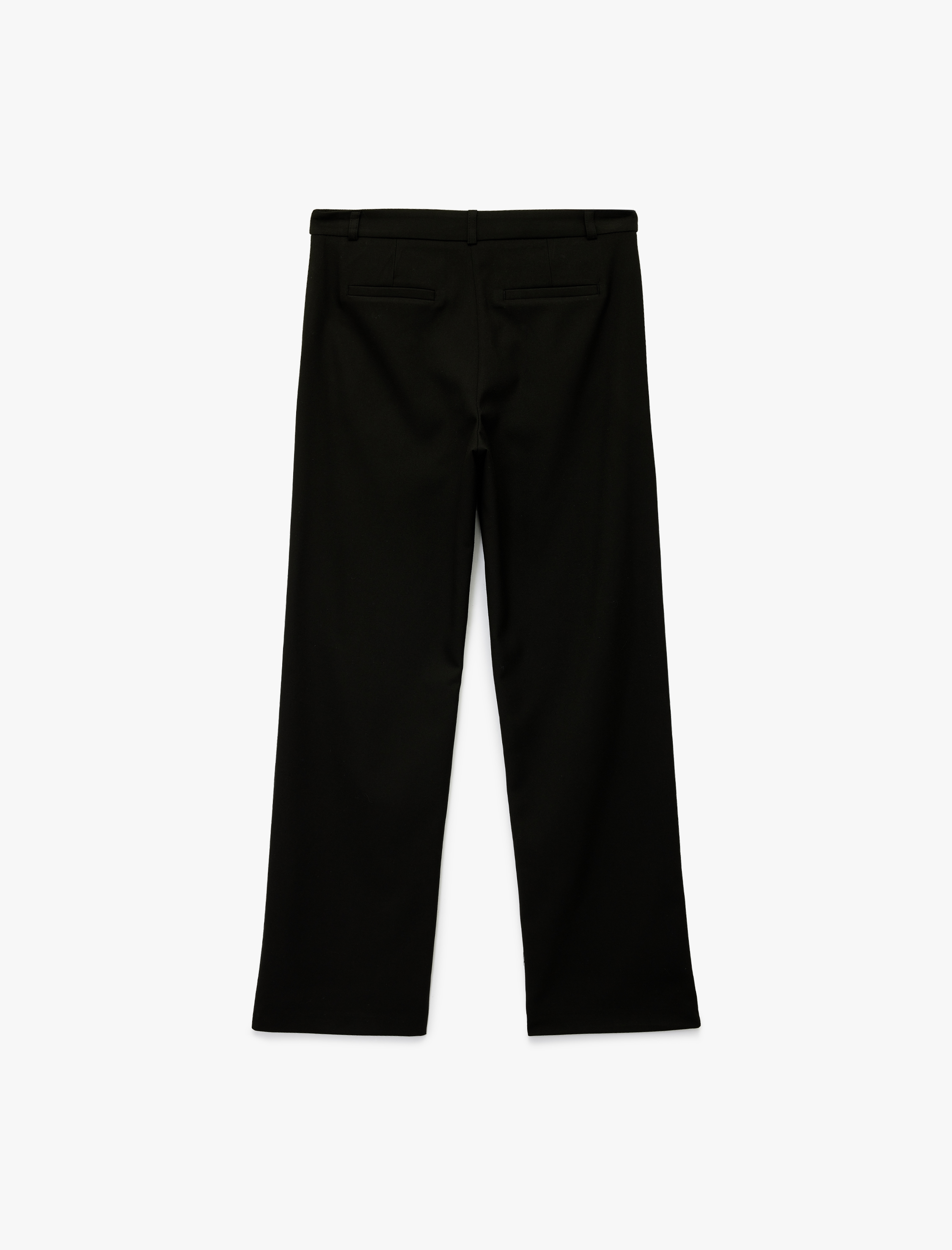   Straight Fit Cepli Cigarette Kumaş Pantolon