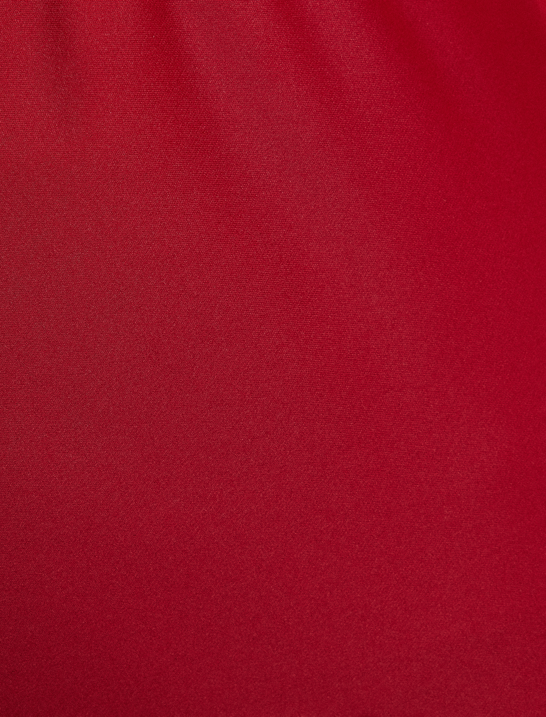   Slim Fit Beli Lastikli Midi Saten Etek