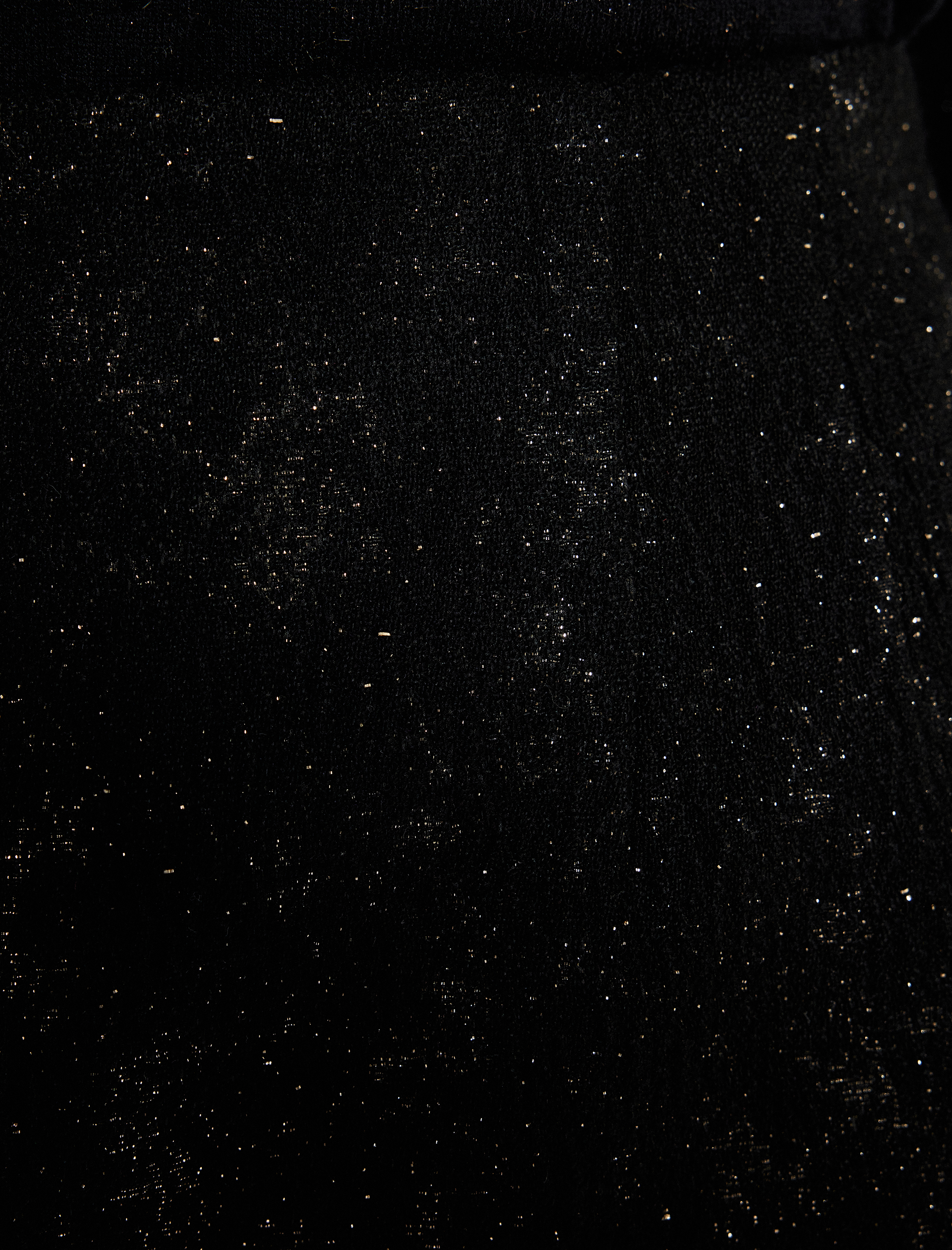   Slim Fit Metalik İplikli Detaylı Simli A Kesim Mini Etek