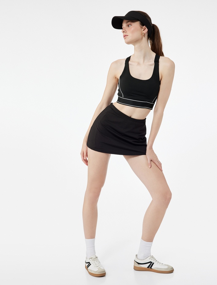  Slim Fit Kolsuz U Yaka Sporcu Sütyeni