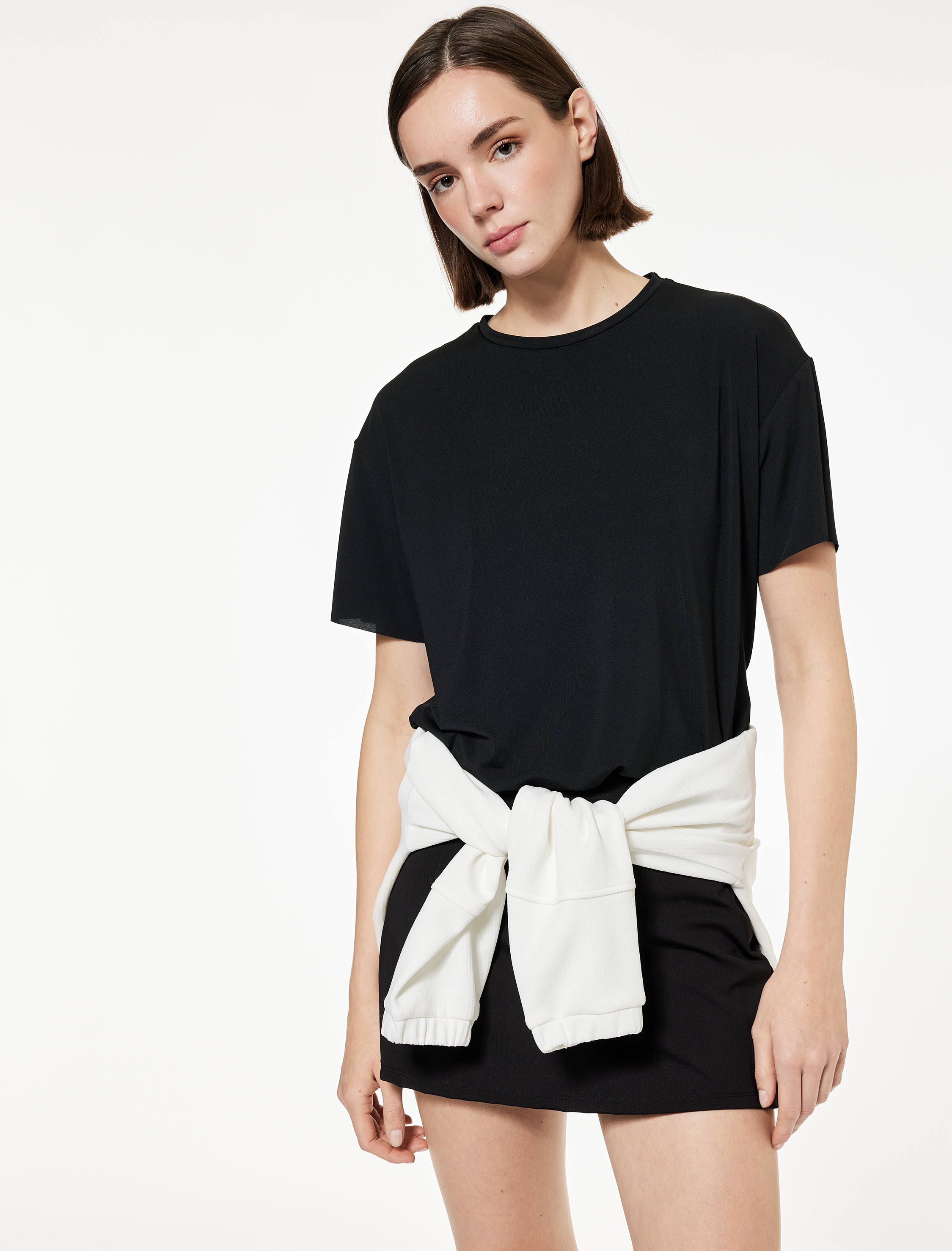   Kısa Kollu Bisiklet Yaka Basic Tişört