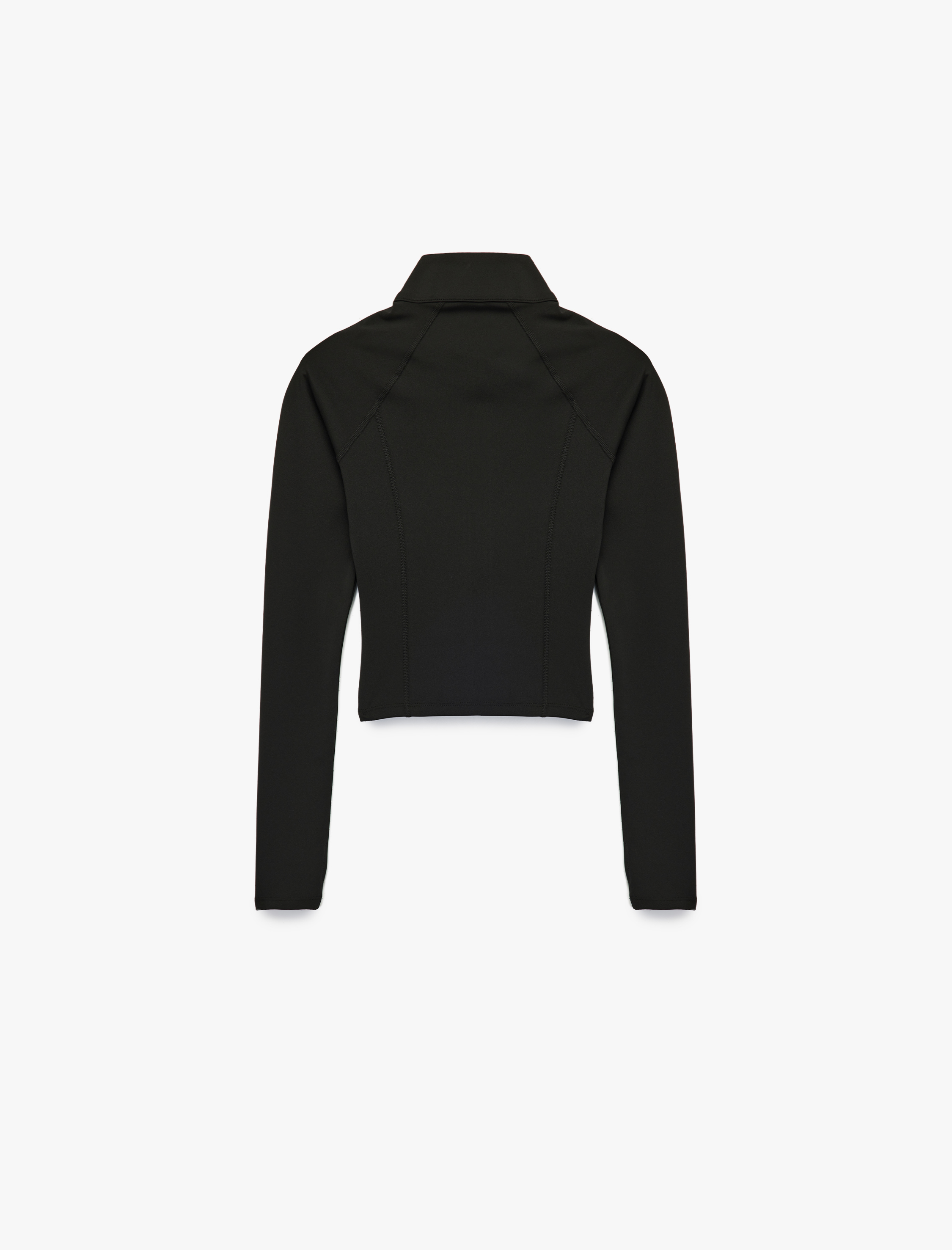   Fermuarlı Uzun Kollu Dik Yaka Slim Fit Spor Sweatshirt