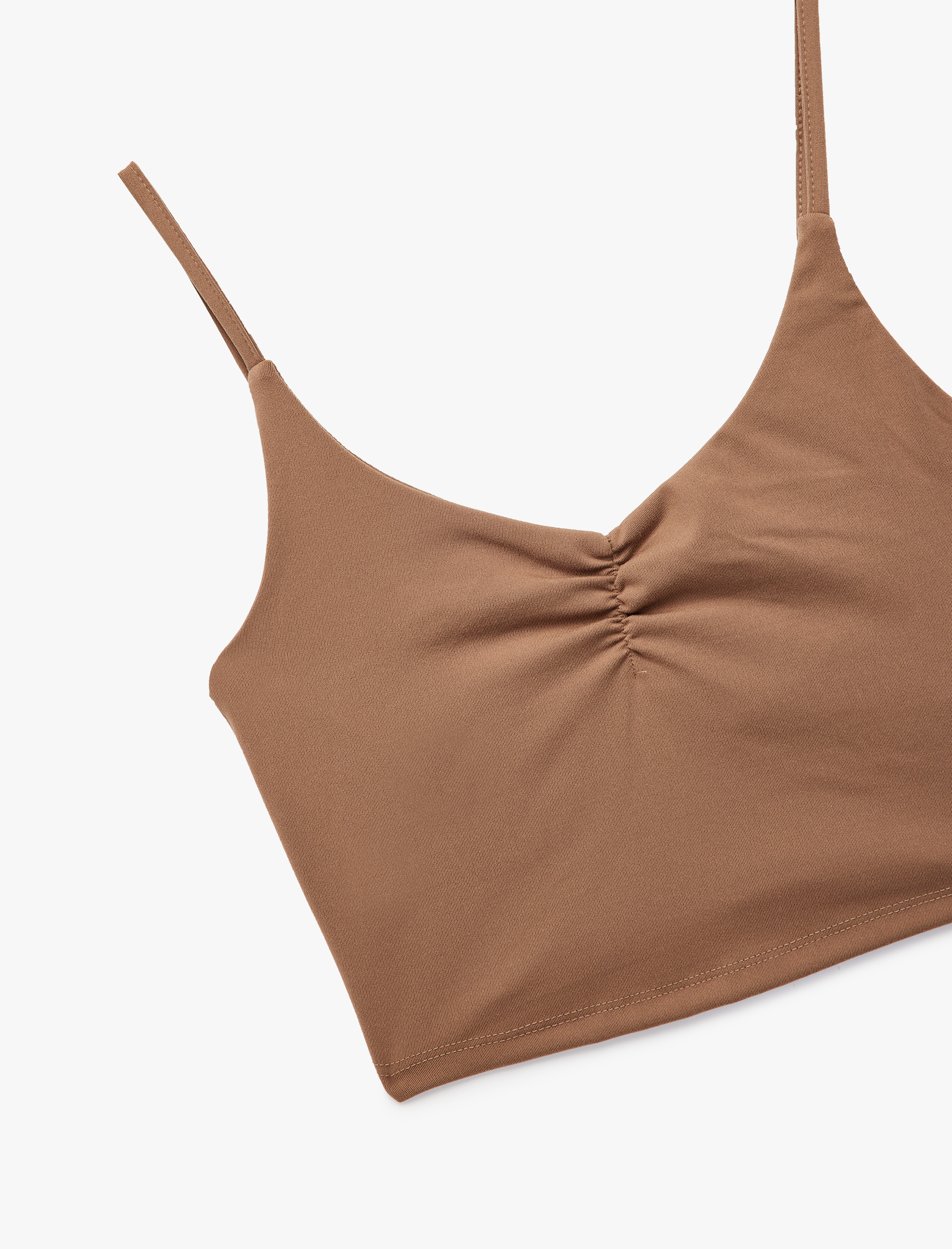   Kolsuz U Yaka Büzgülü Sporcu Sütyeni