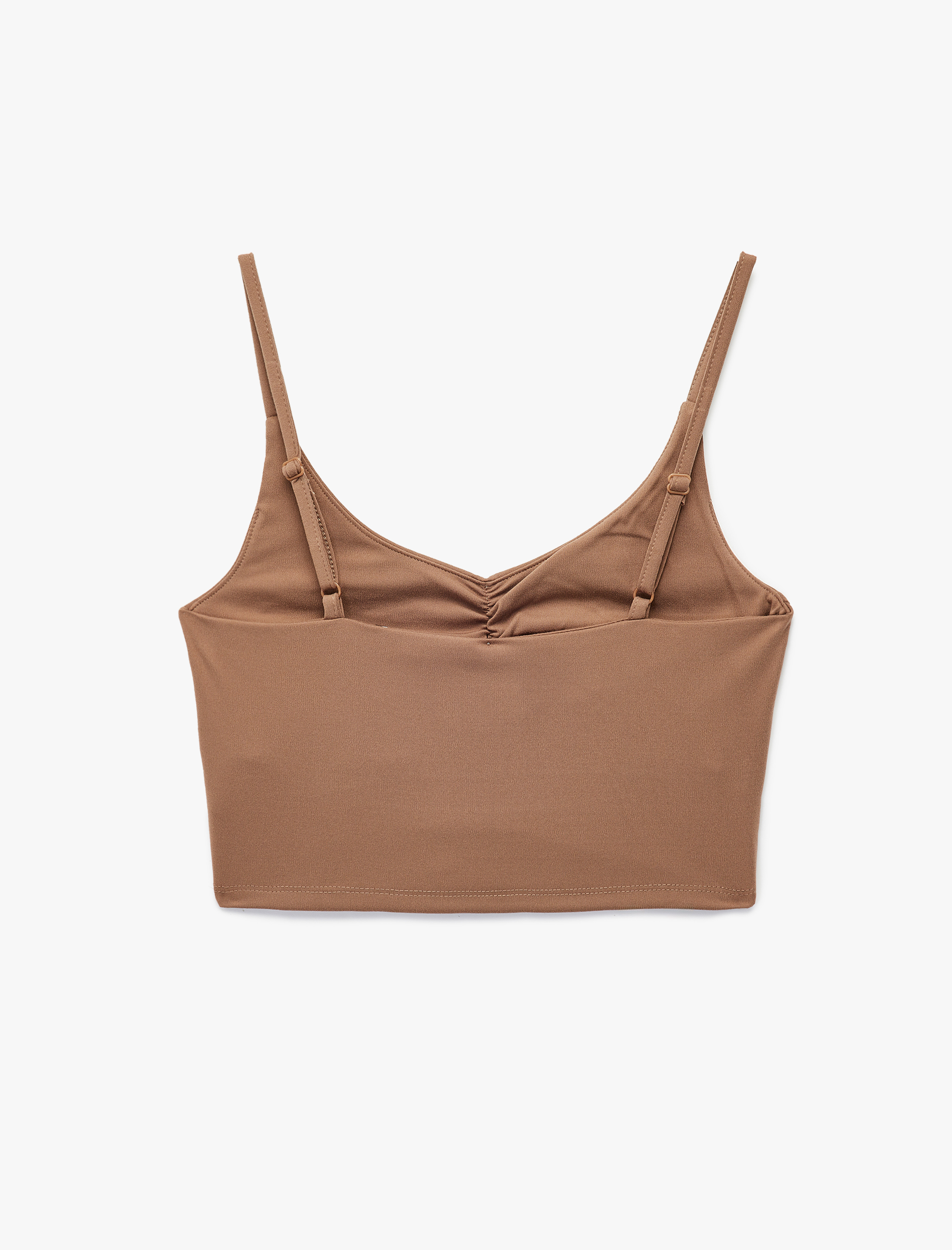   Kolsuz U Yaka Büzgülü Sporcu Sütyeni