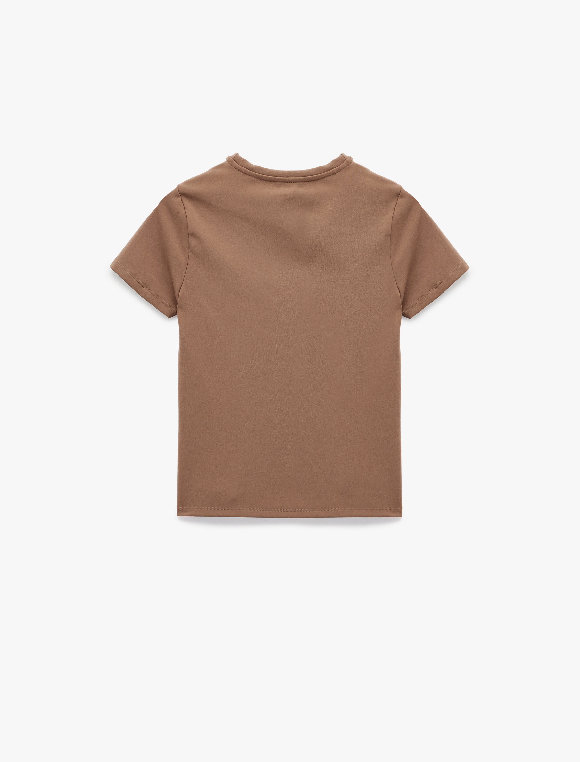   Slim Fit Kısa Kollu Bisiklet Yaka Spor Tişört