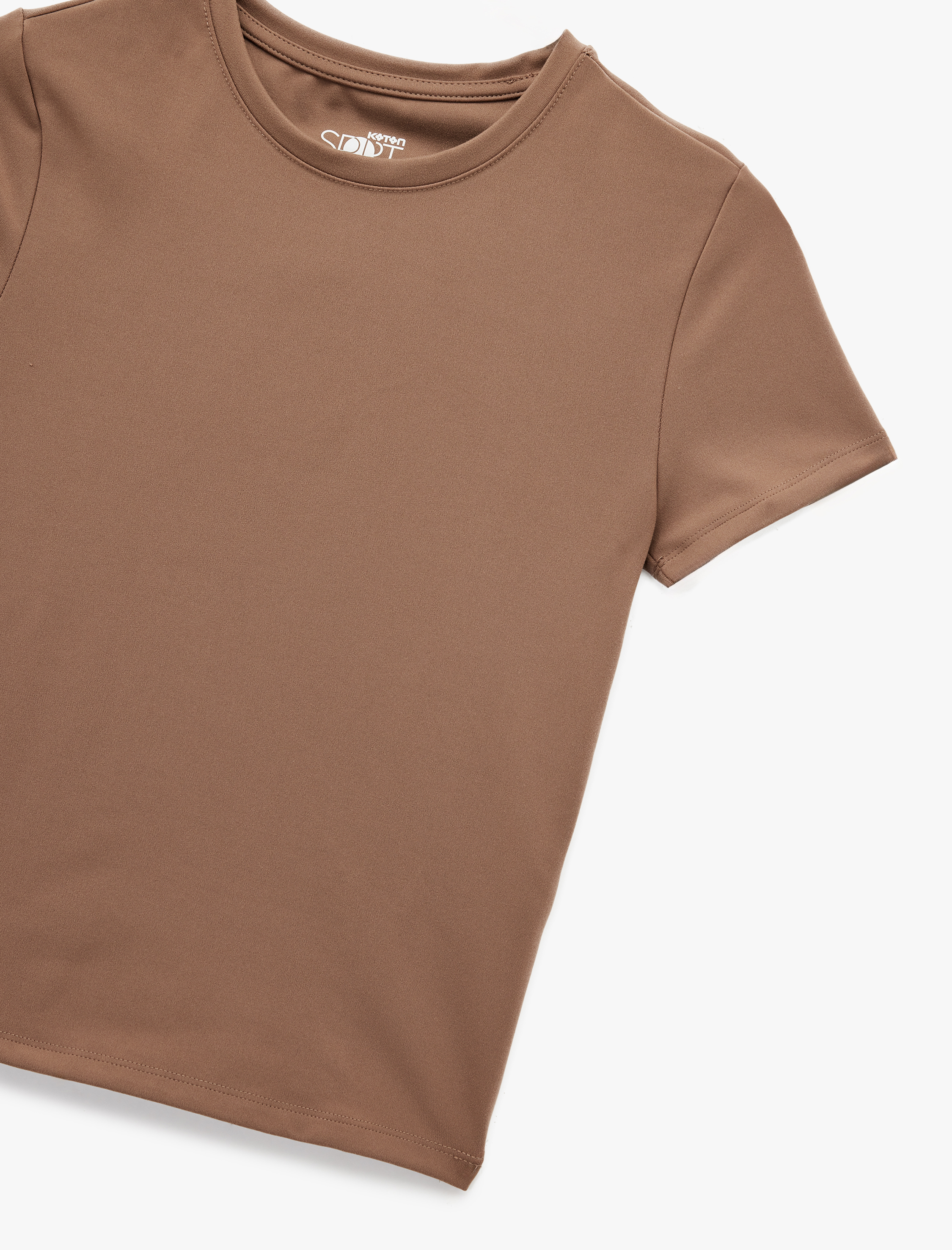   Slim Fit Kısa Kollu Bisiklet Yaka Spor Tişört