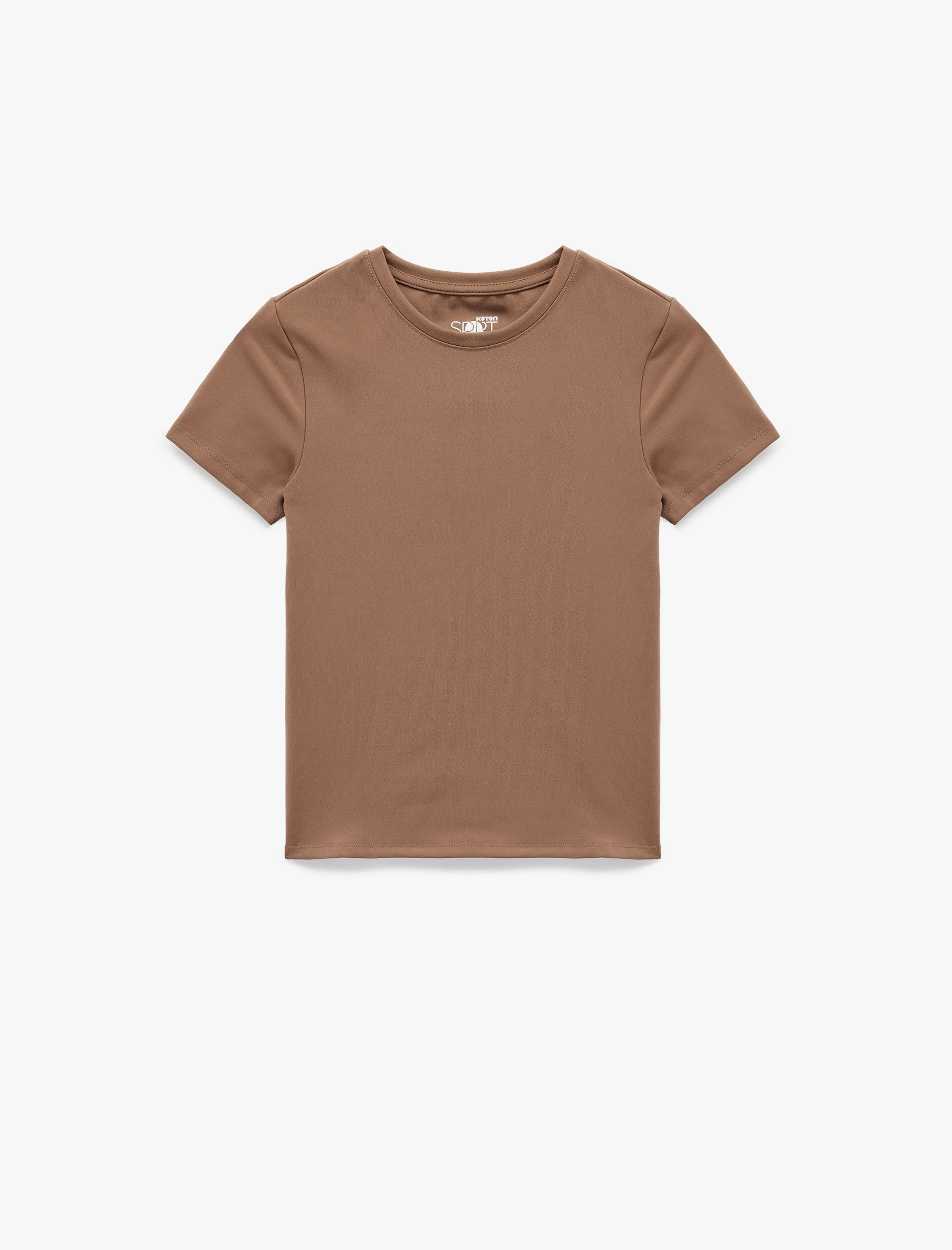   Slim Fit Kısa Kollu Bisiklet Yaka Spor Tişört