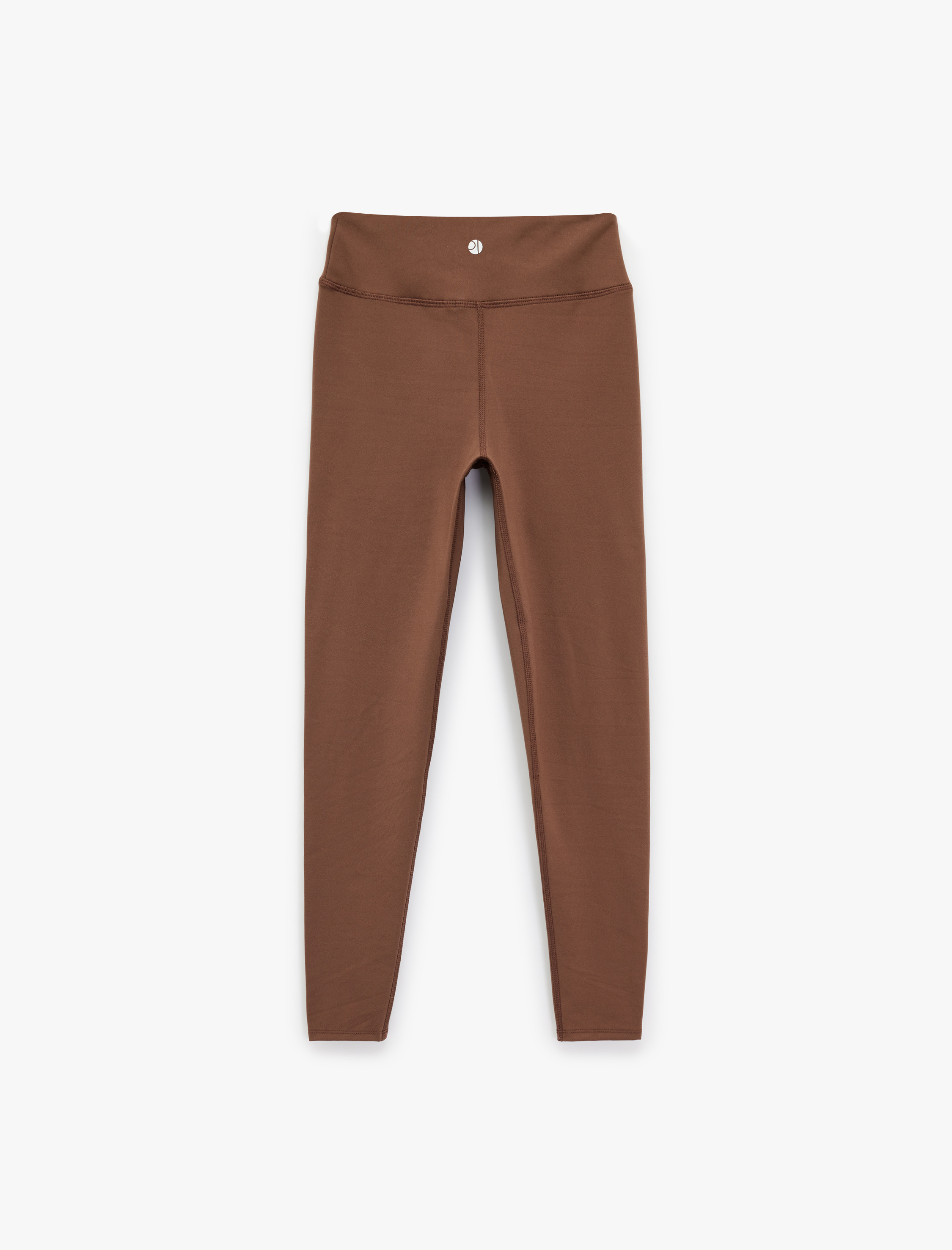   Yüksek Bel Skinny Fit İnterlok Dikiş Detaylı Spor Tayt