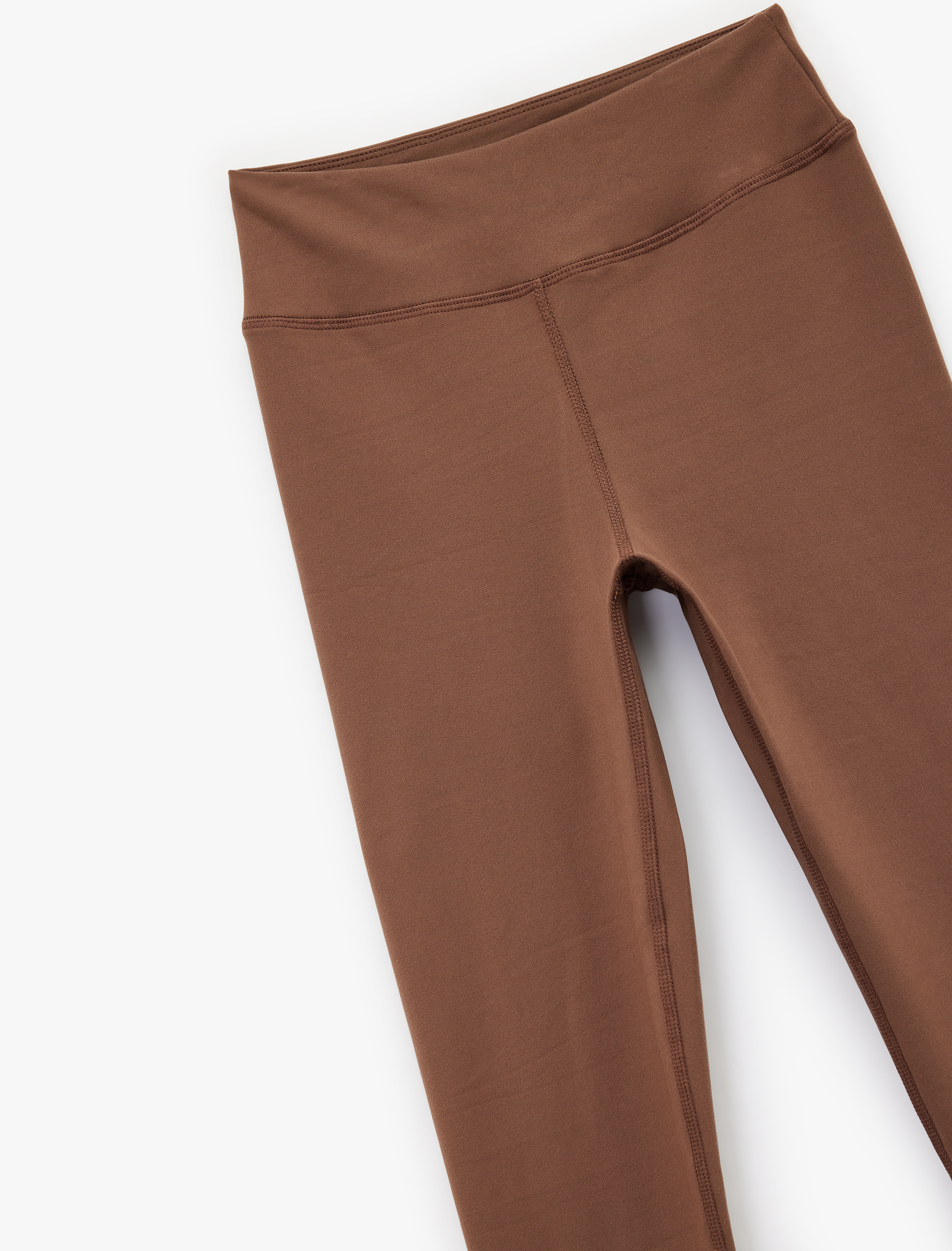   Yüksek Bel Skinny Fit İnterlok Dikiş Detaylı Spor Tayt