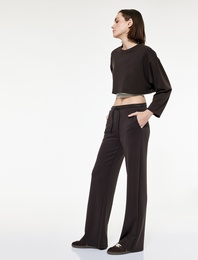 Yüksek Bel Geniş Paça Spor Eşofman Altı