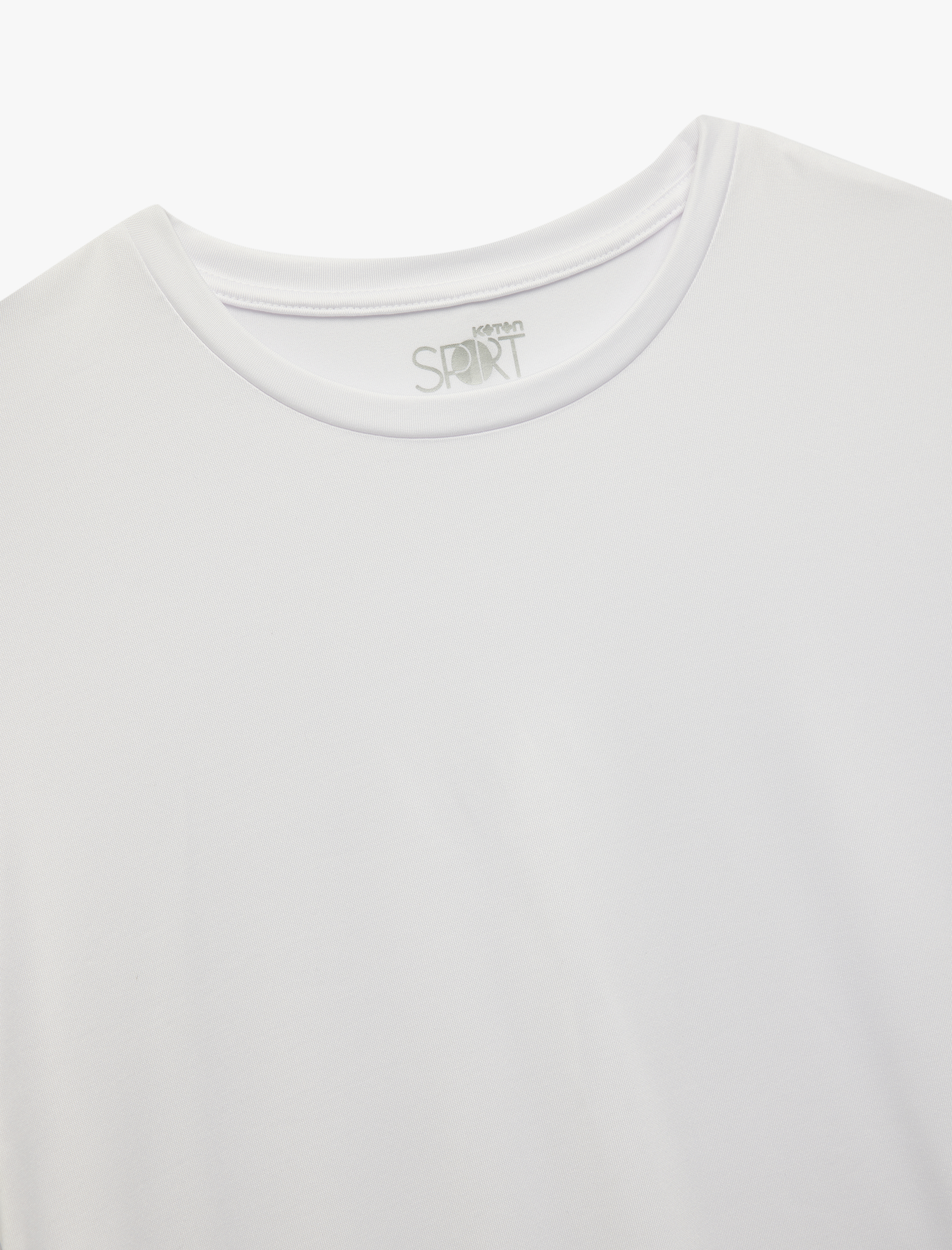   Rahat Kalıp Kısa Kollu Bisiklet Yaka Spor Tişört