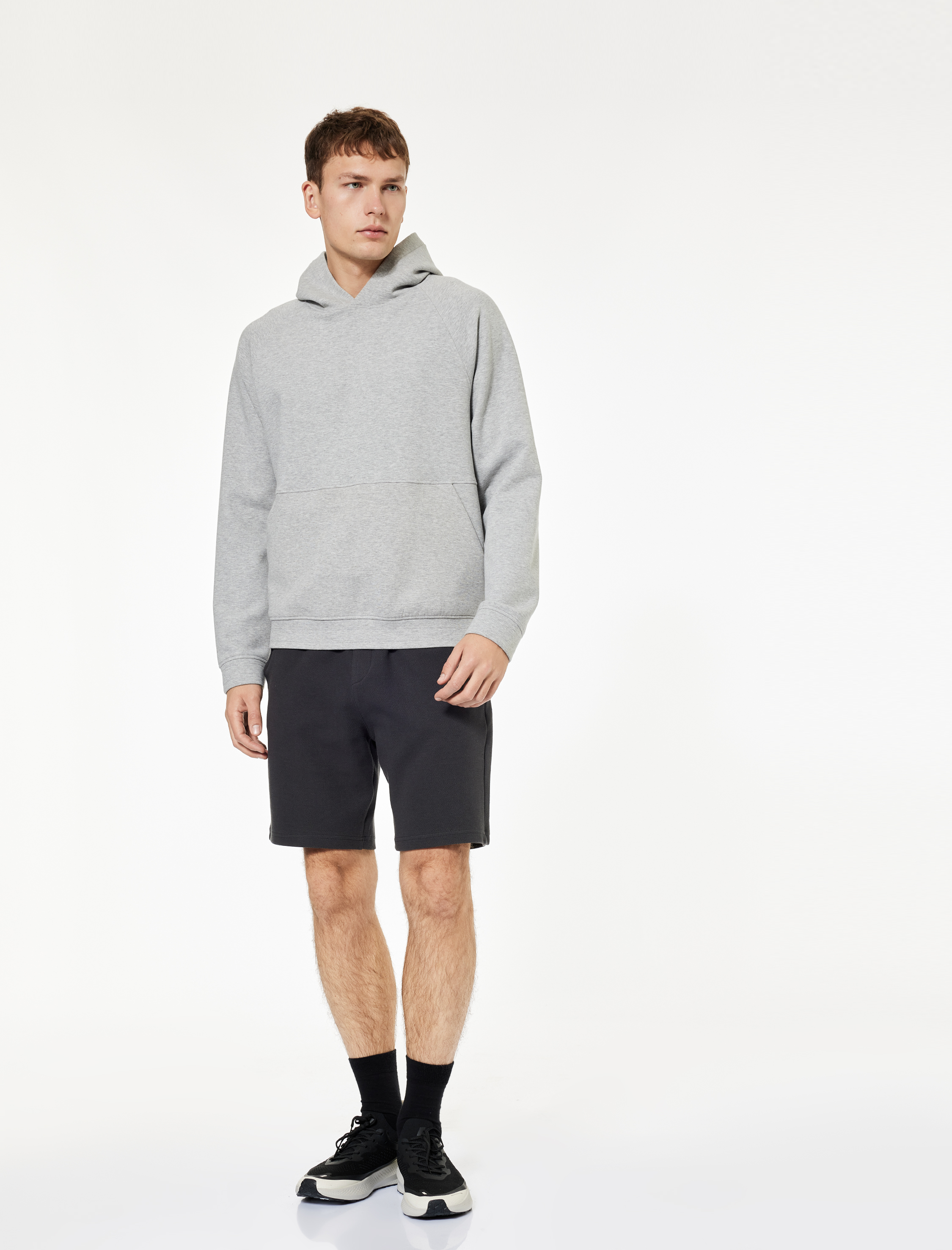   Beli Bağcıklı Pamuklu Cep Detaylı Spor Şort