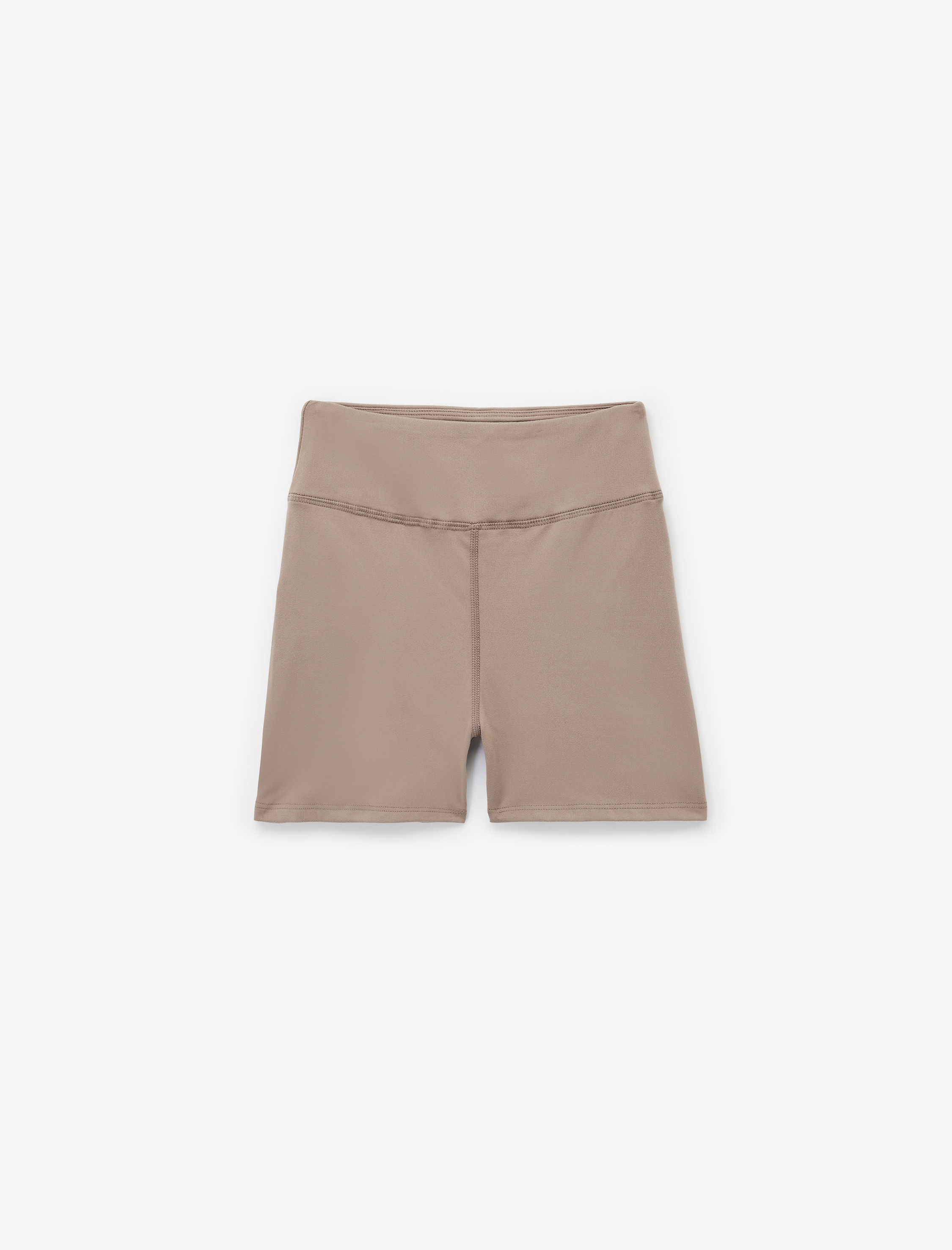   Dikiş Detaylı Yüksek Bel Biker Spor Tayt