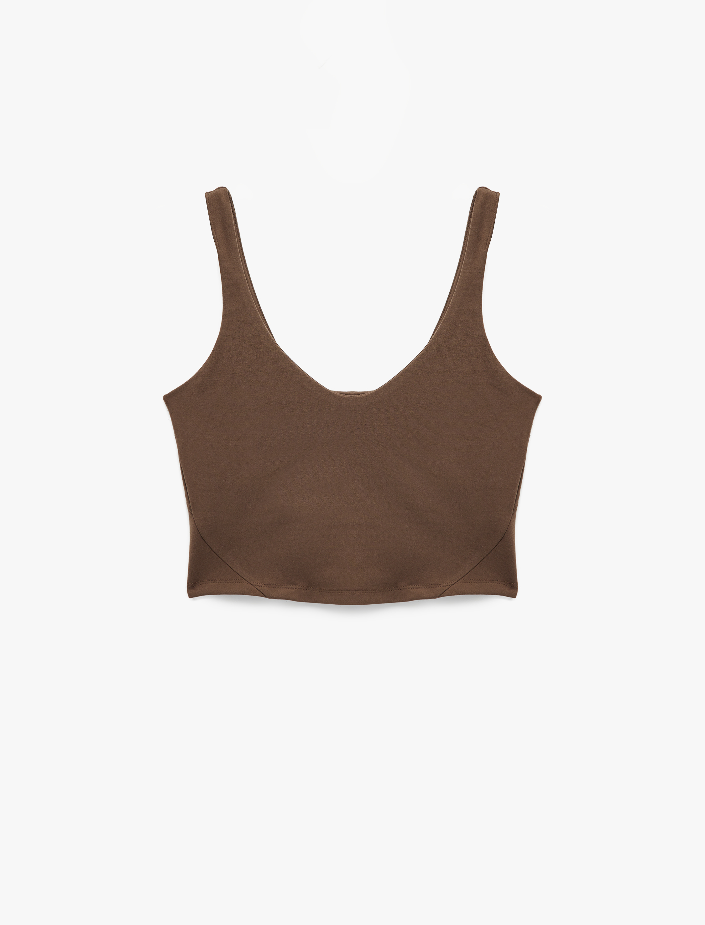   Koton X Sibil Çetinkaya - Kolsuz U Yaka Dikiş Detaylı Sporcu Sütyeni