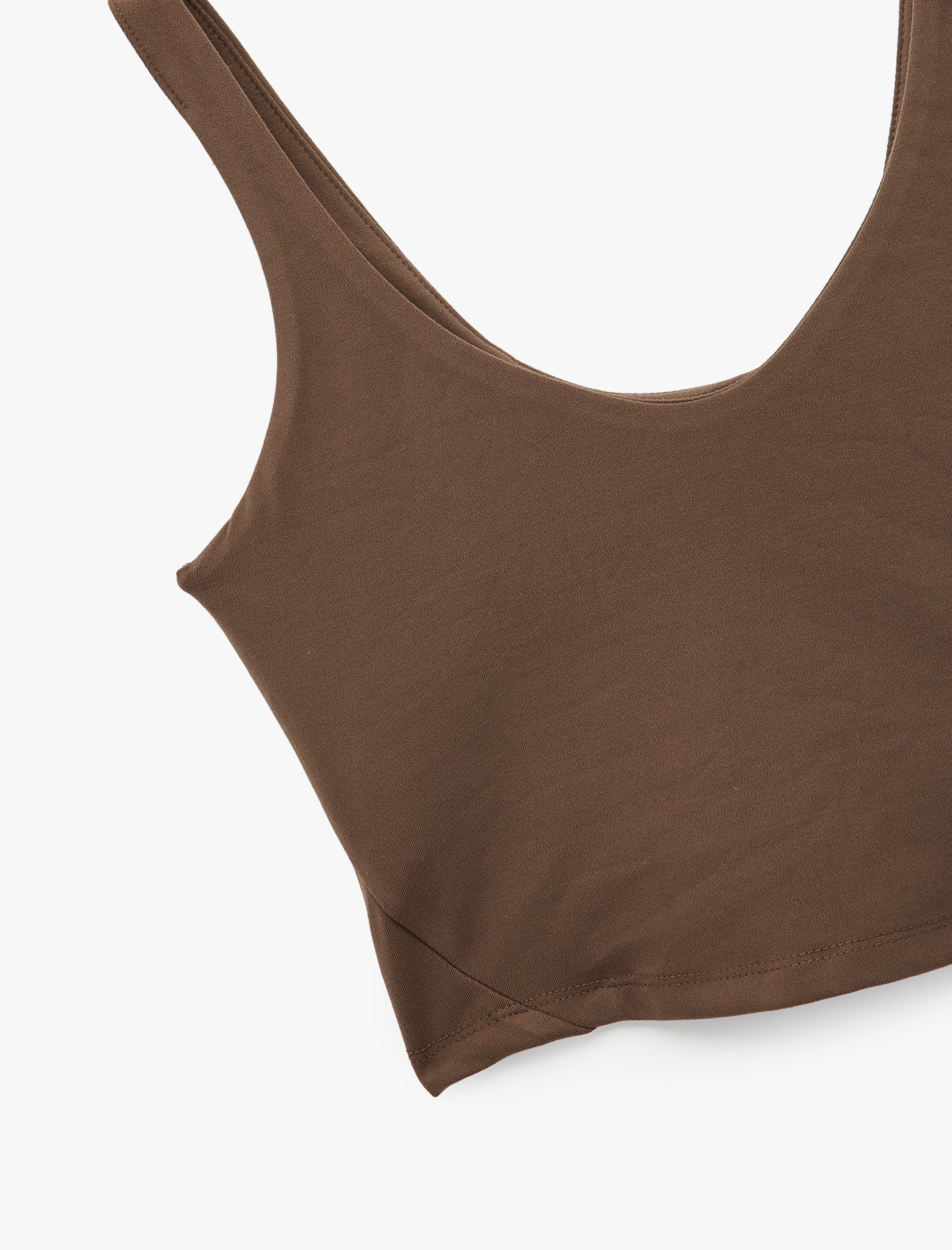   Koton X Sibil Çetinkaya - Kolsuz U Yaka Dikiş Detaylı Sporcu Sütyeni