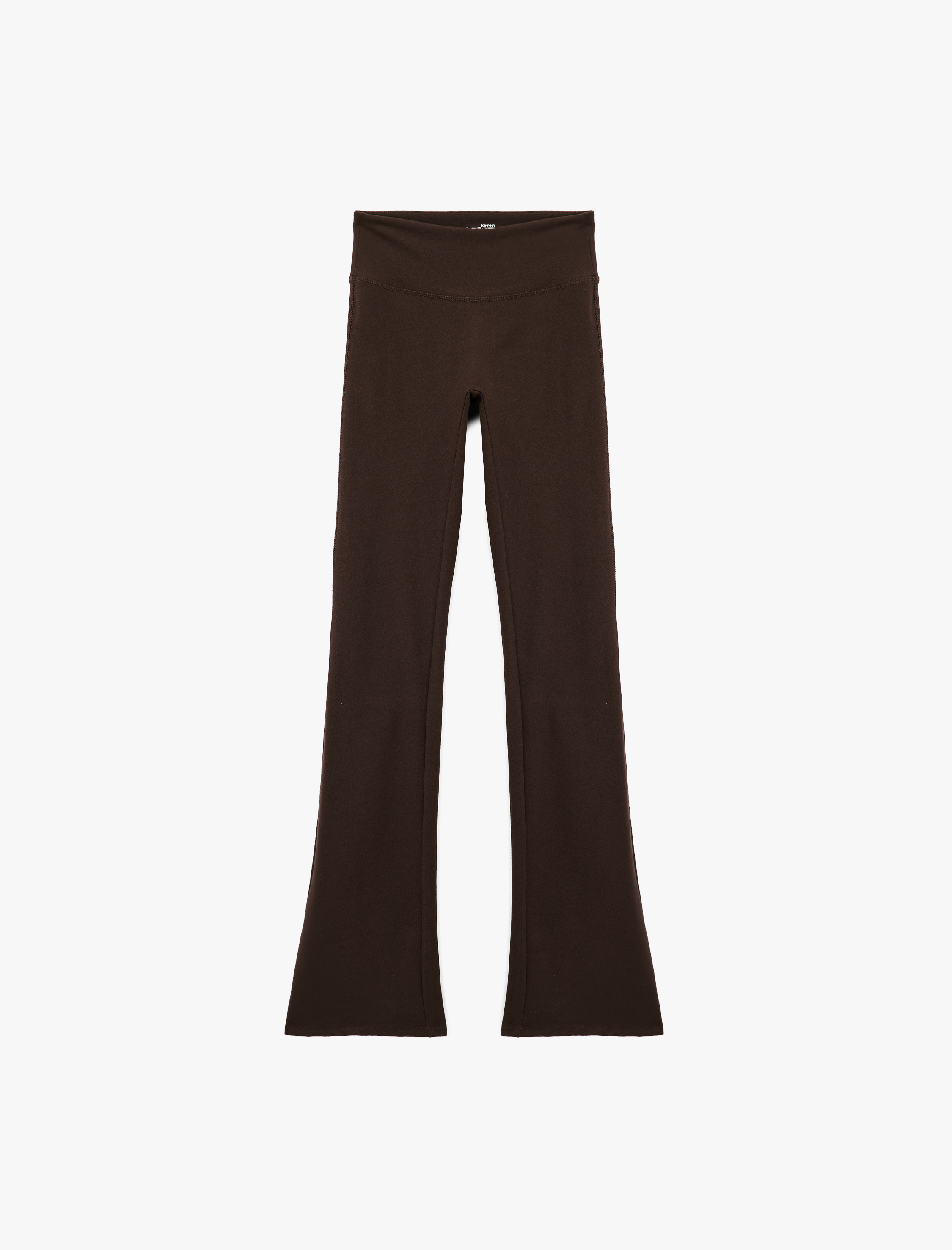   Yüksek Bel İspanyol Paça Dikiş Detaylı Spor Tayt