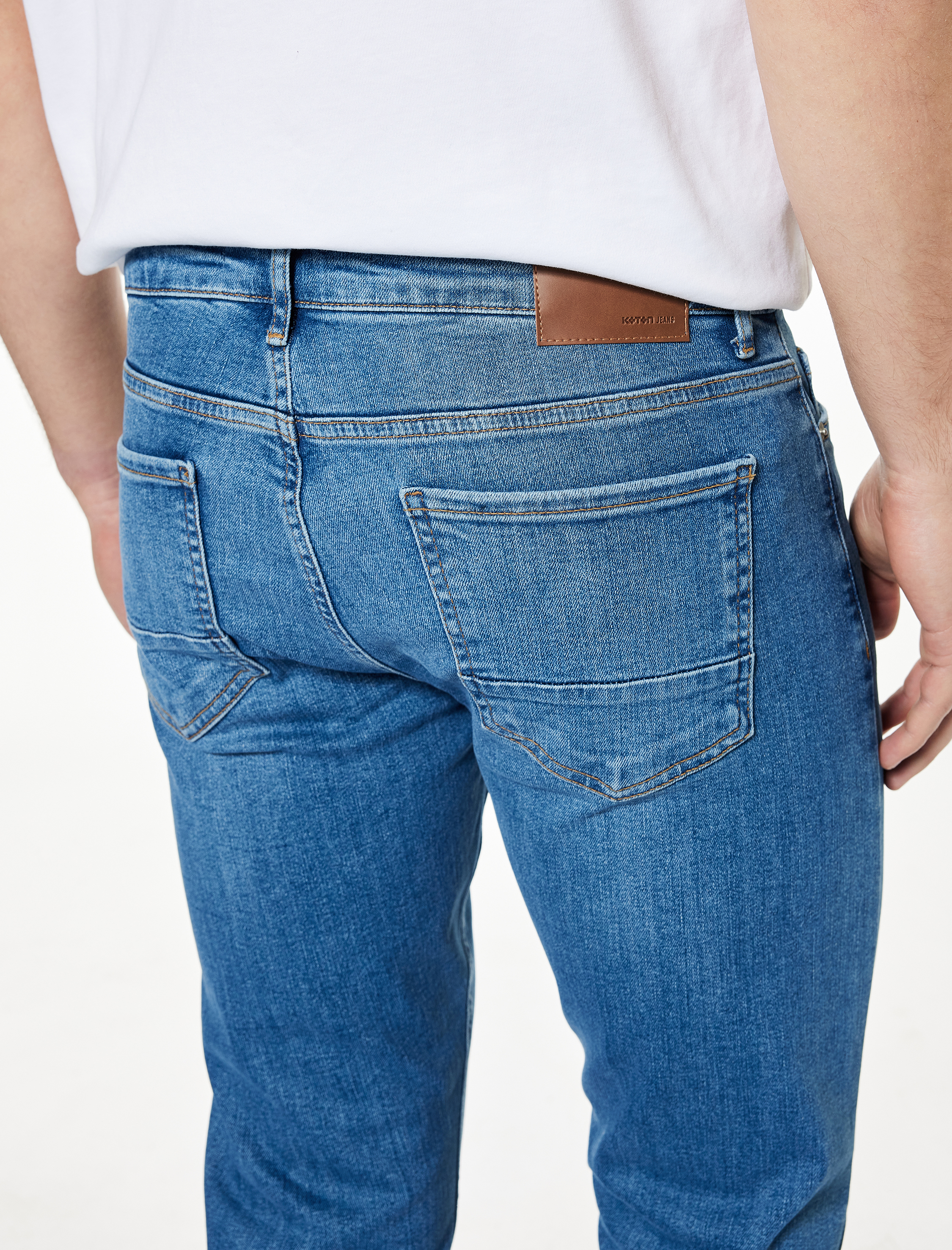   Pamuklu Normal Bel Slim Fit Jean Pantolon - Brad Jean