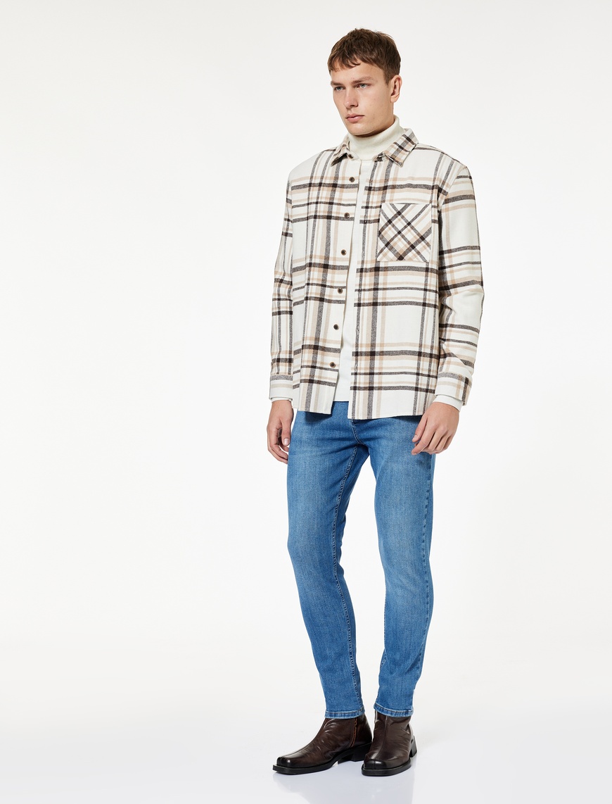 Koton Erkek Normal Bel Pamuklu Skinny Fit Jean Pantolon – Michael Jean