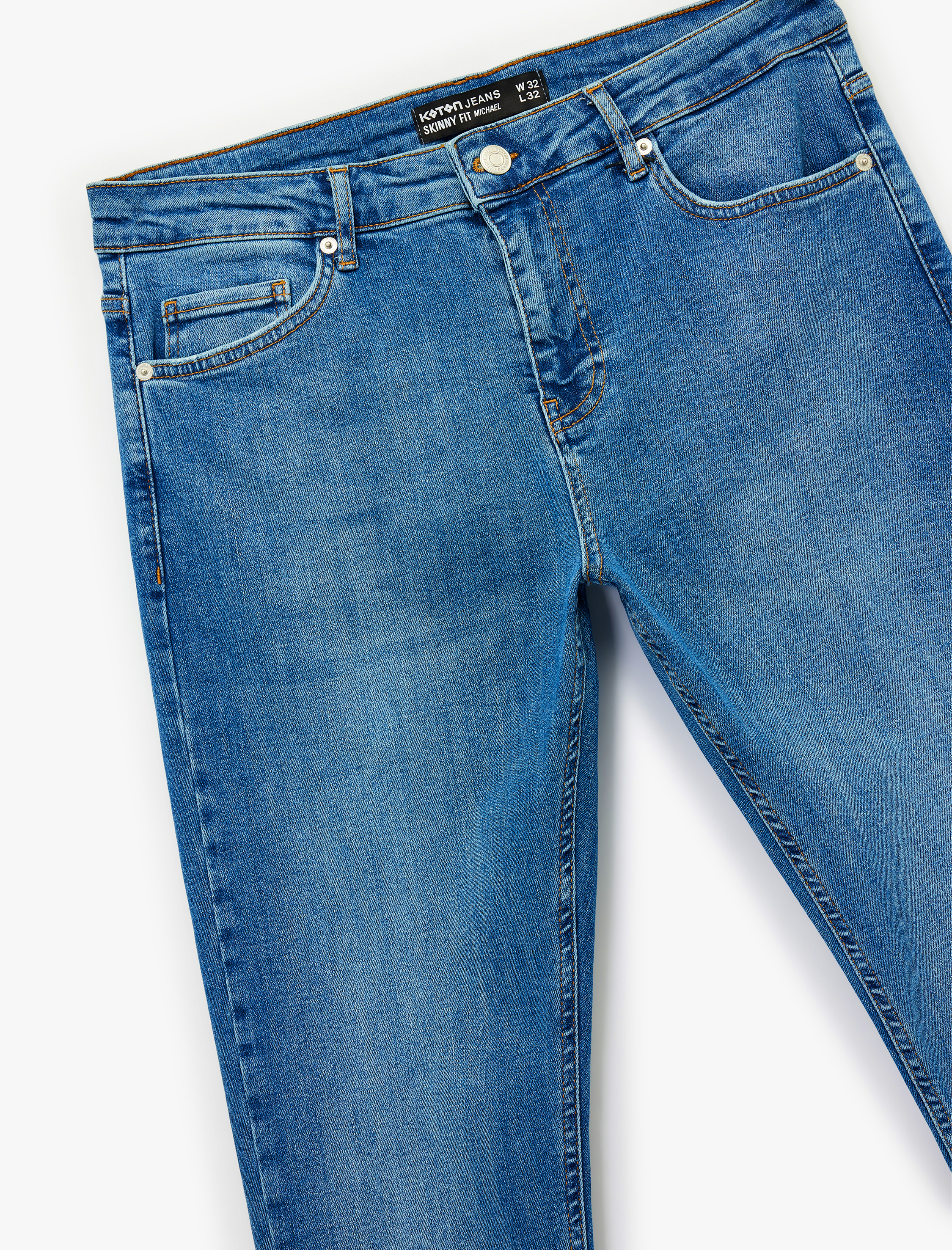   Normal Bel Pamuklu Skinny Fit Jean Pantolon - Michael Jean