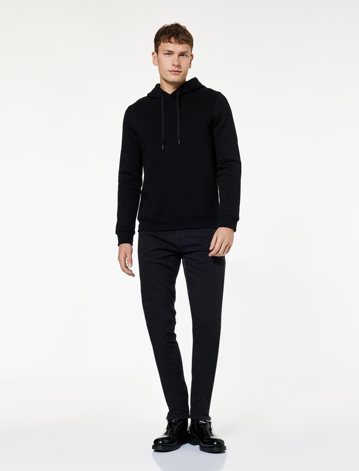  Düğmeli Normal Bel Slim Fit Jean Pantolon - Brad Jean