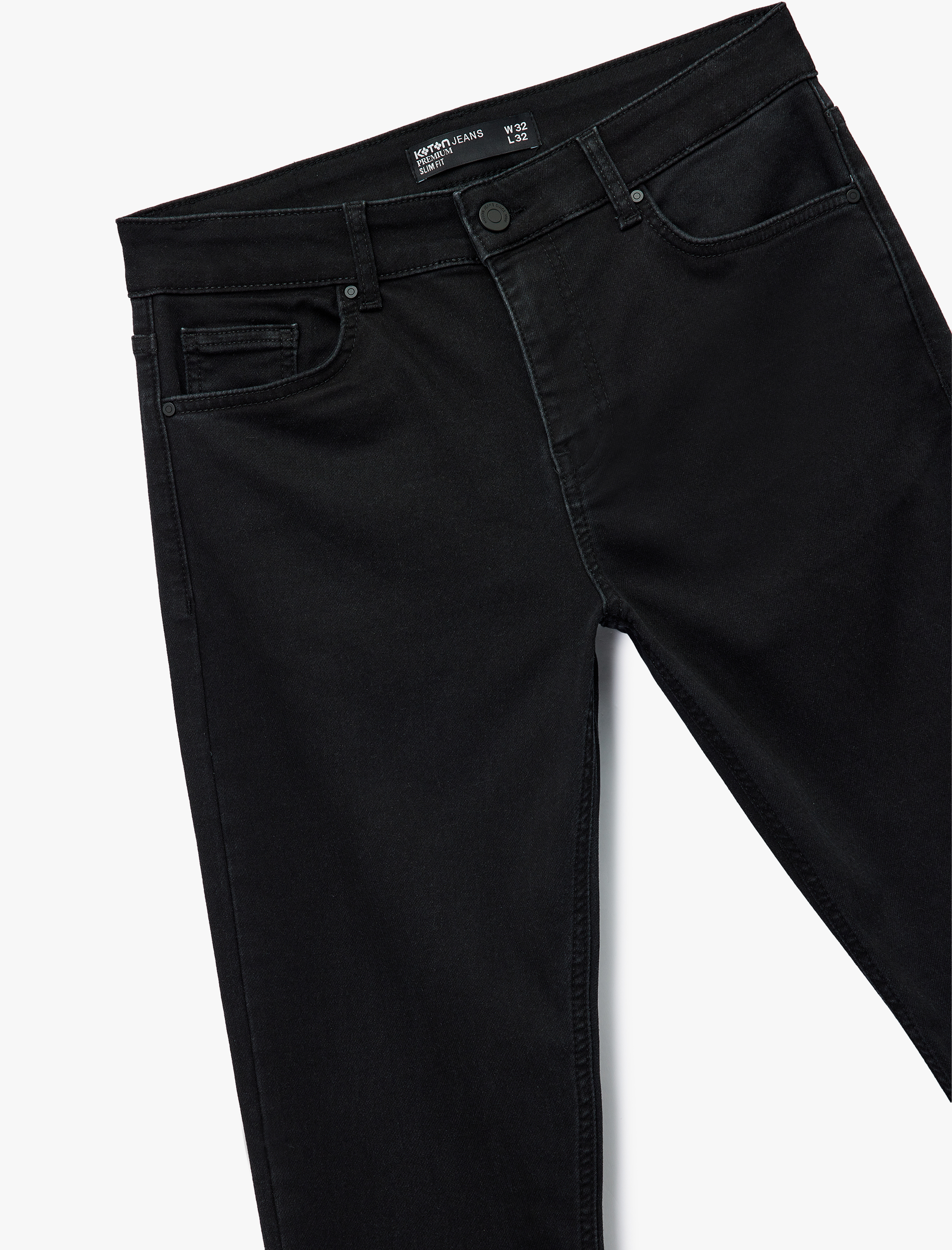   Düğmeli Normal Bel Slim Fit Jean Pantolon - Brad Jean