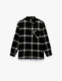 Regular Fit Uzun Kollu Cepli Klasik Yaka Oduncu Gömlek