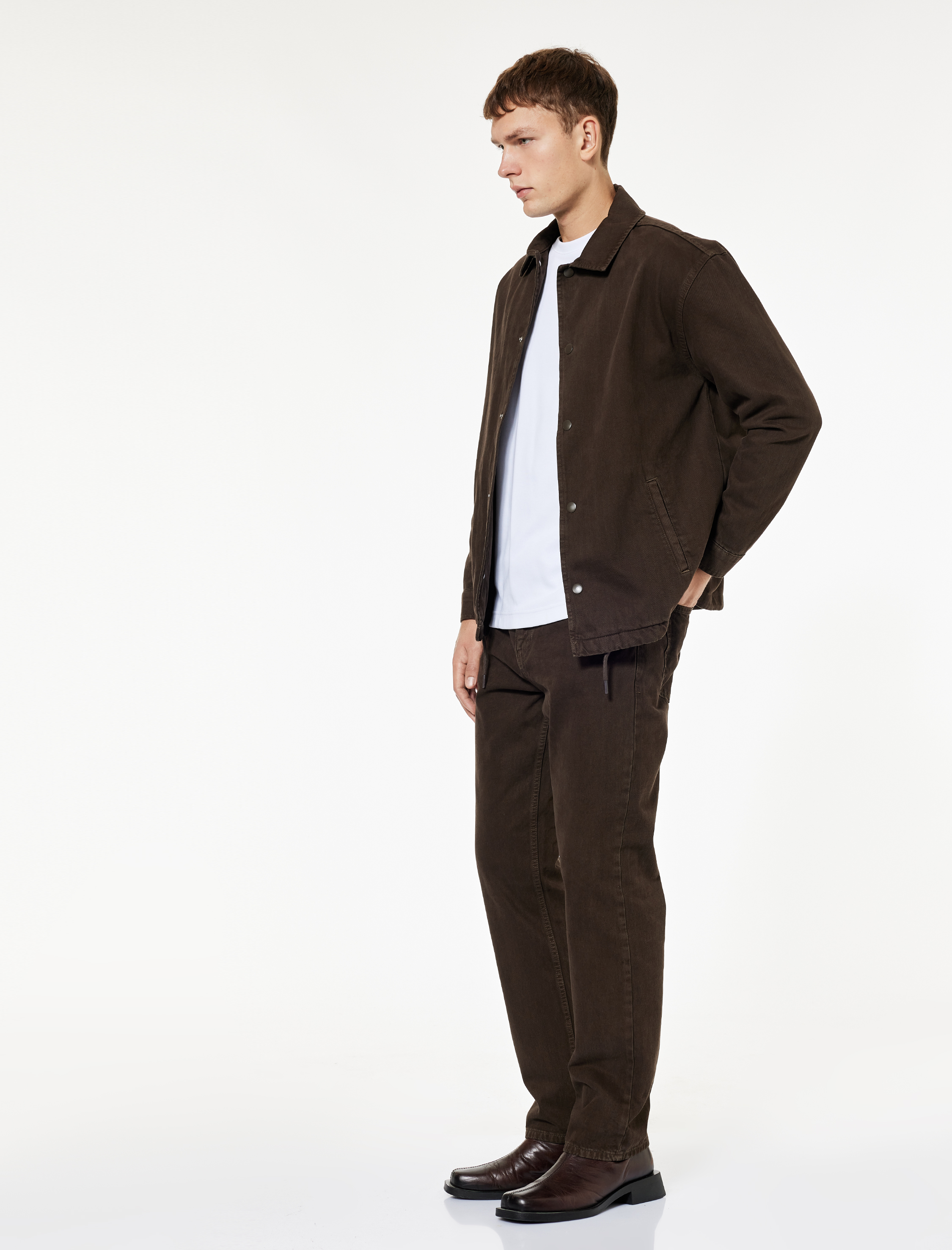   Normal Bel Pamuklu Vintage Straight Jean Pantolon