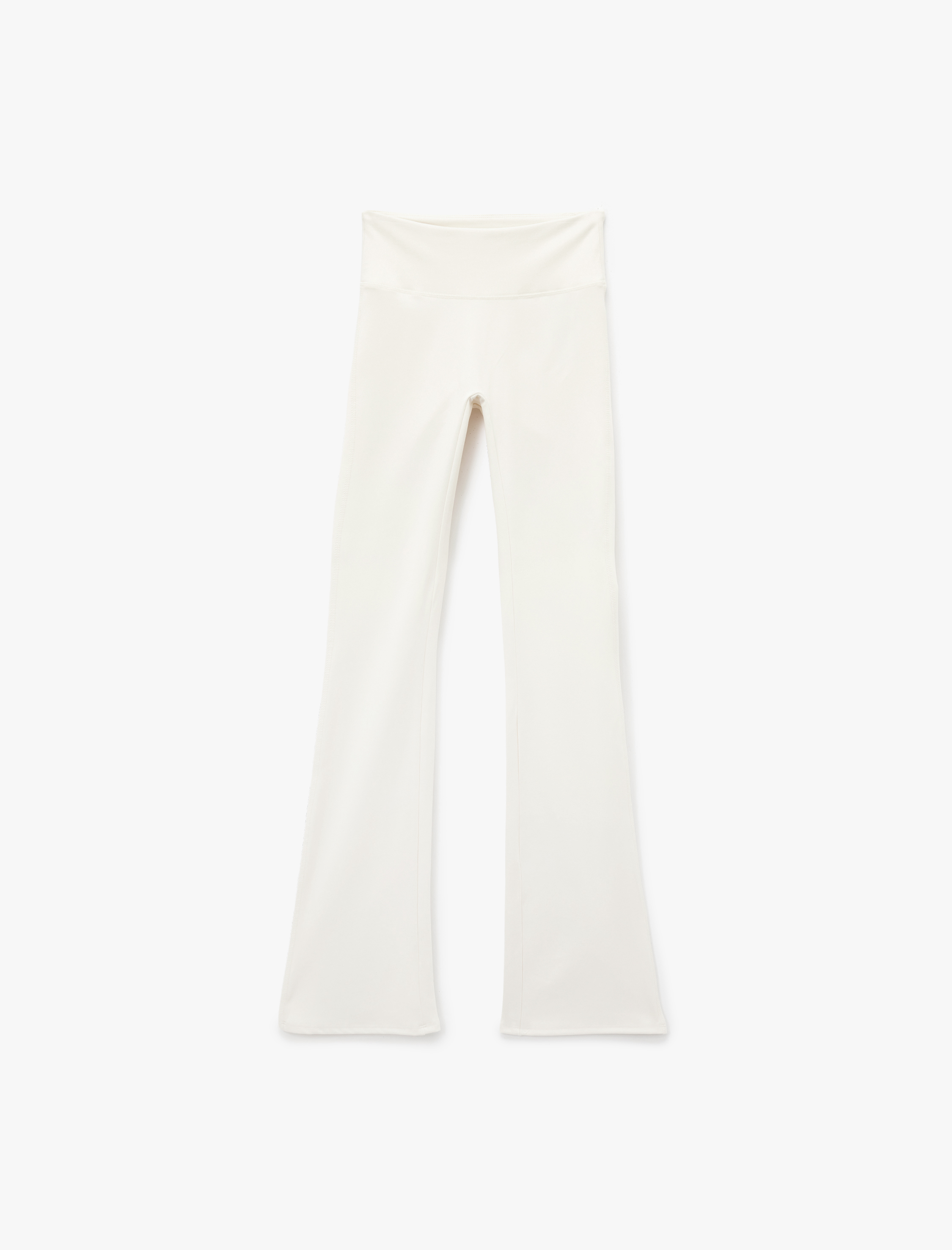   Yüksek Bel İspanyol Paça Dikiş Detaylı Spor Tayt