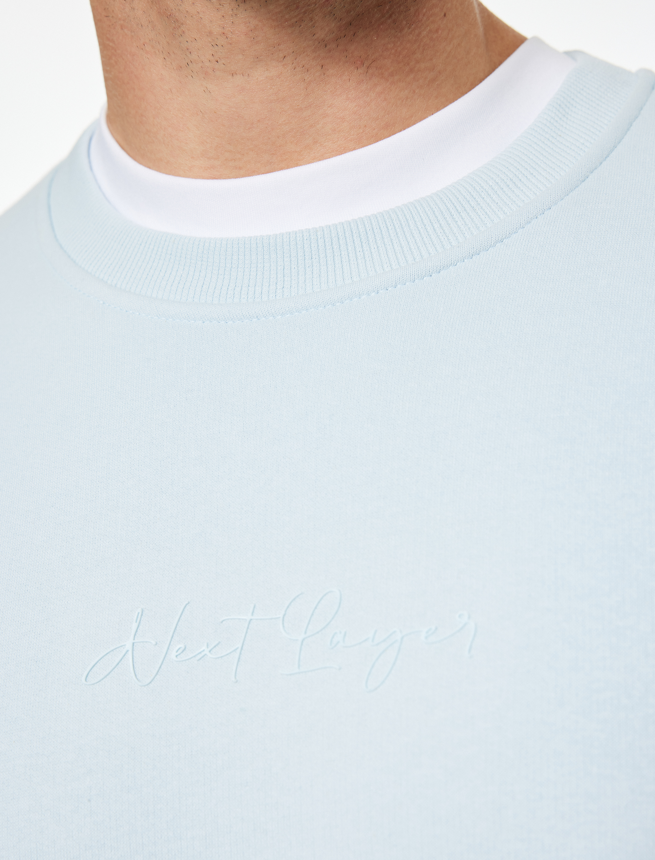   Regular Fit Pamuk Viskon Karışımlı Bisiklet Yaka Baskılı Sweatshirt