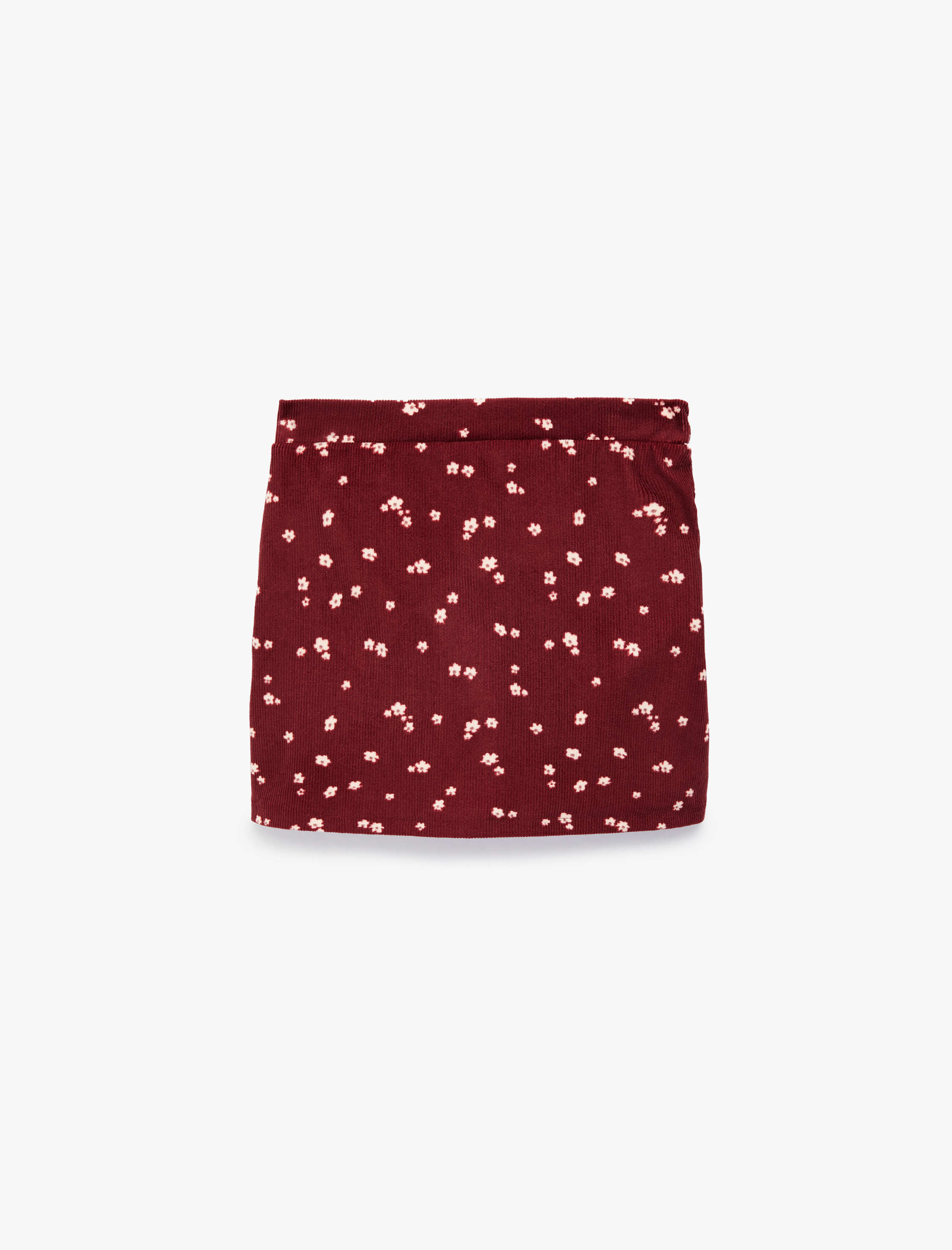  Kız Bebek Beli Lastikli Çiçekli Şort Etek