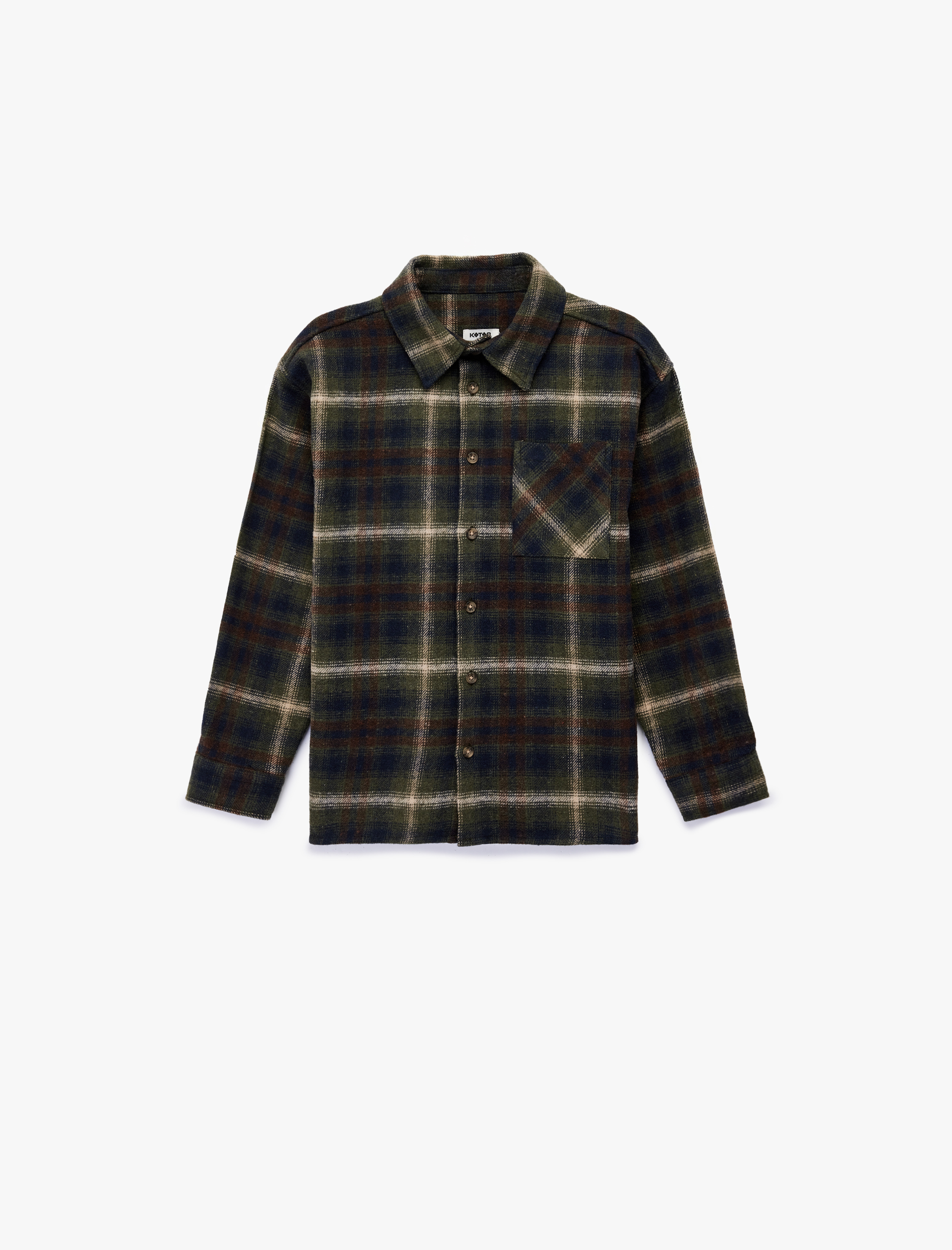  Erkek Çocuk Ekose Desenli Uzun Kollu Oduncu Gömlek