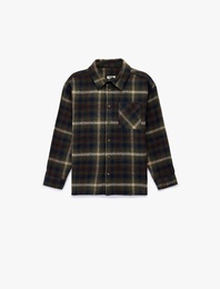 Ekose Desenli Uzun Kollu Oduncu Gömlek