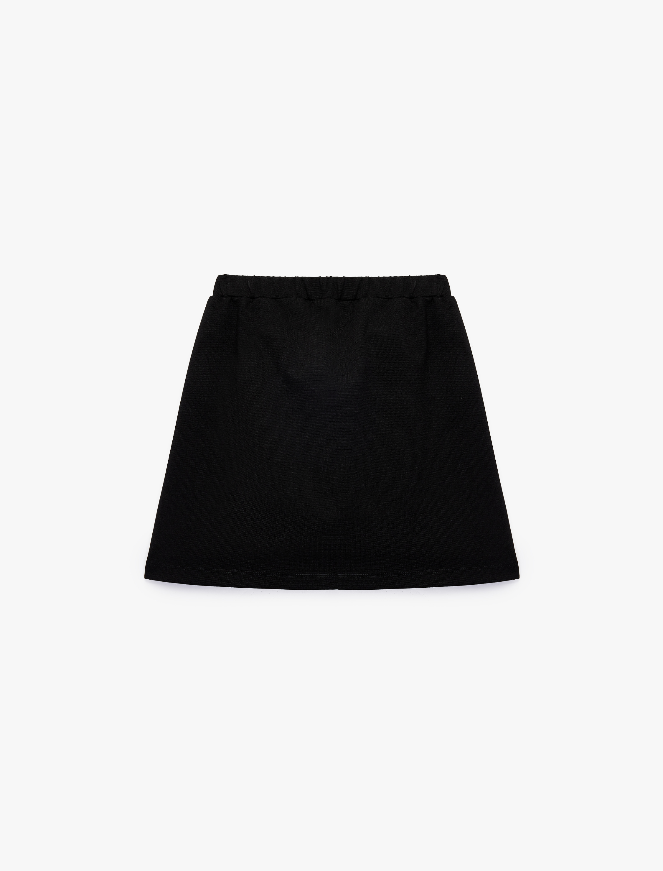  Kız Çocuk Taş Detaylı Viskon Karışımlı Diz Üstü Etek