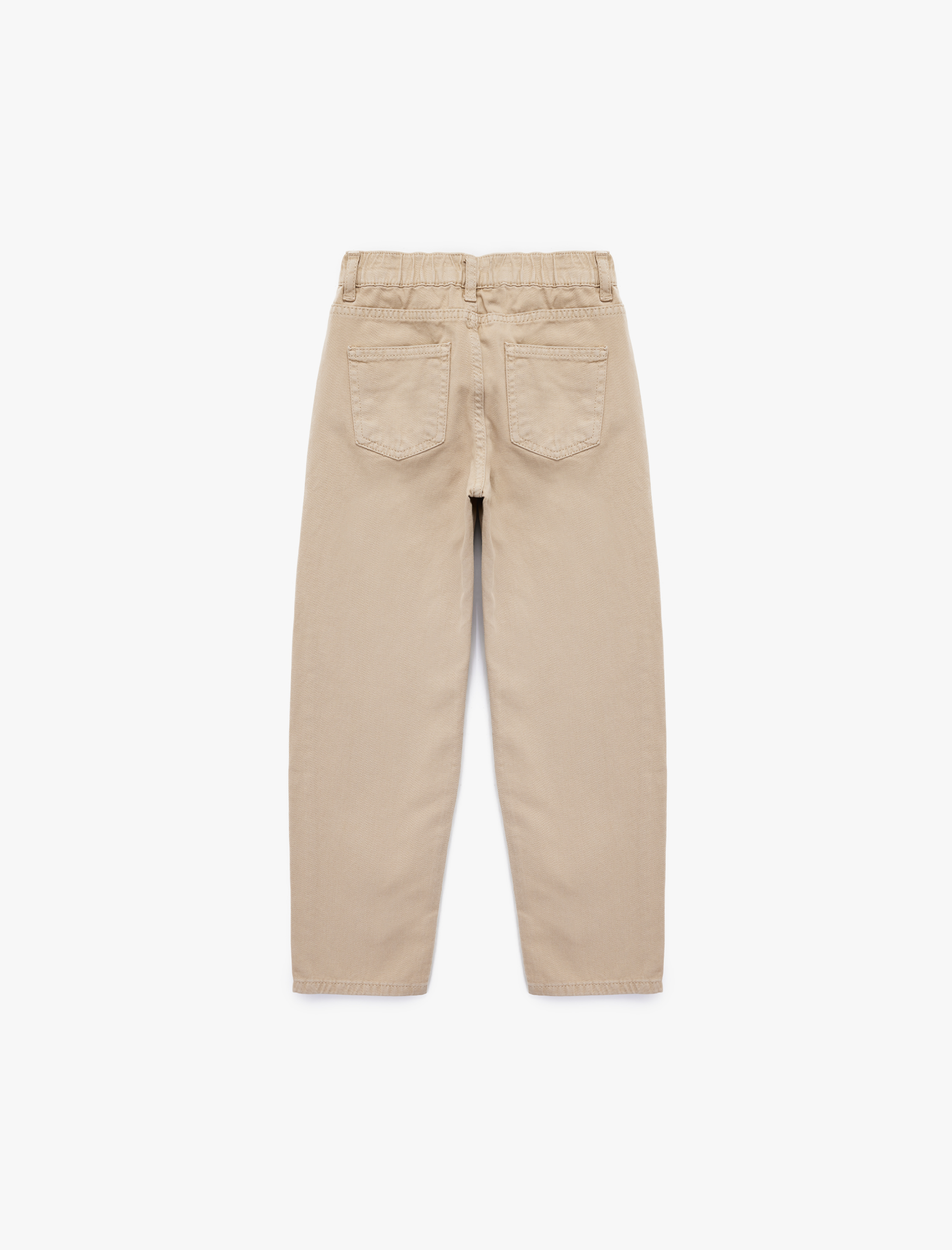  Erkek Çocuk Pamuklu Rahat Kesim Cepli Denim Pantolon