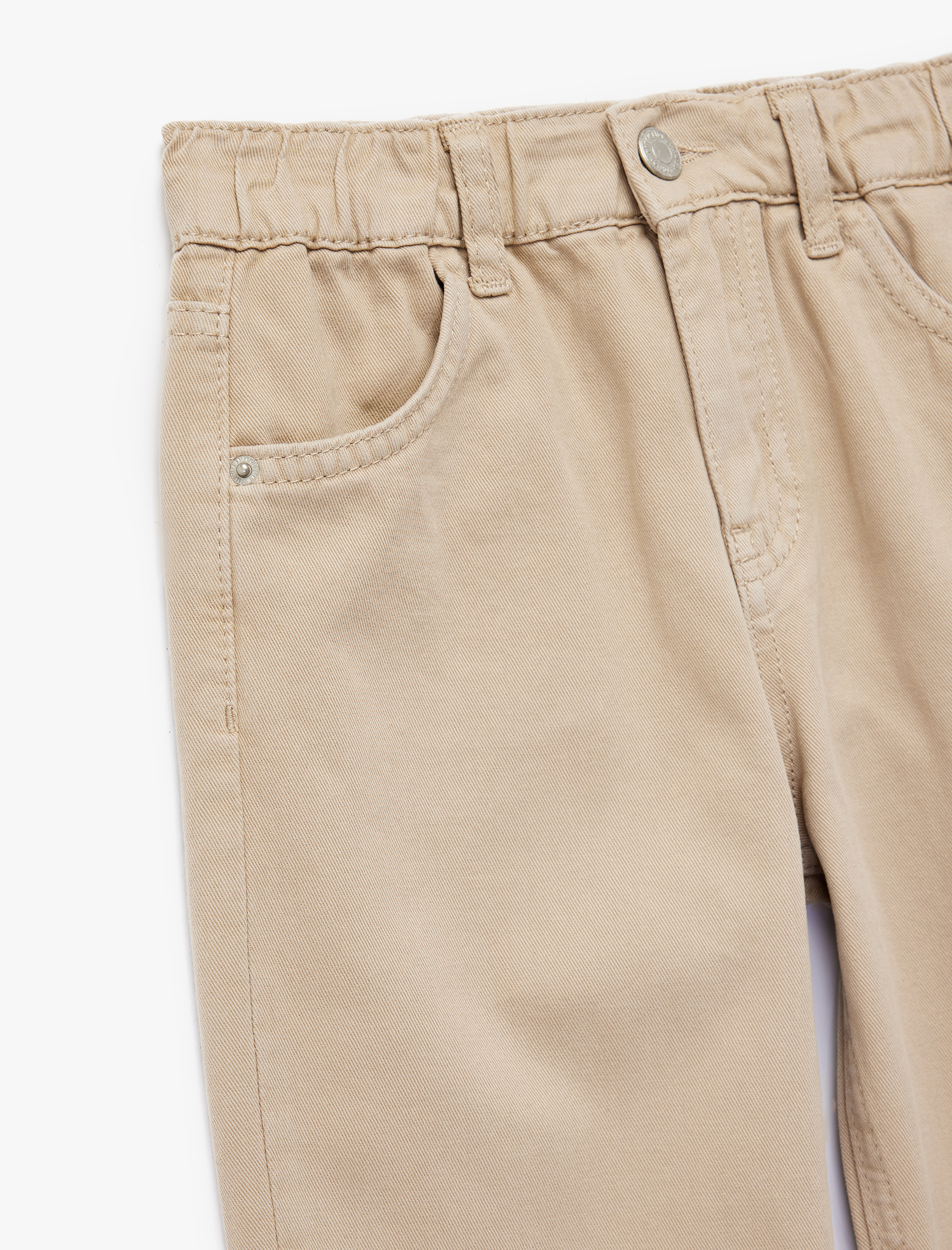  Erkek Çocuk Pamuklu Rahat Kesim Cepli Denim Pantolon