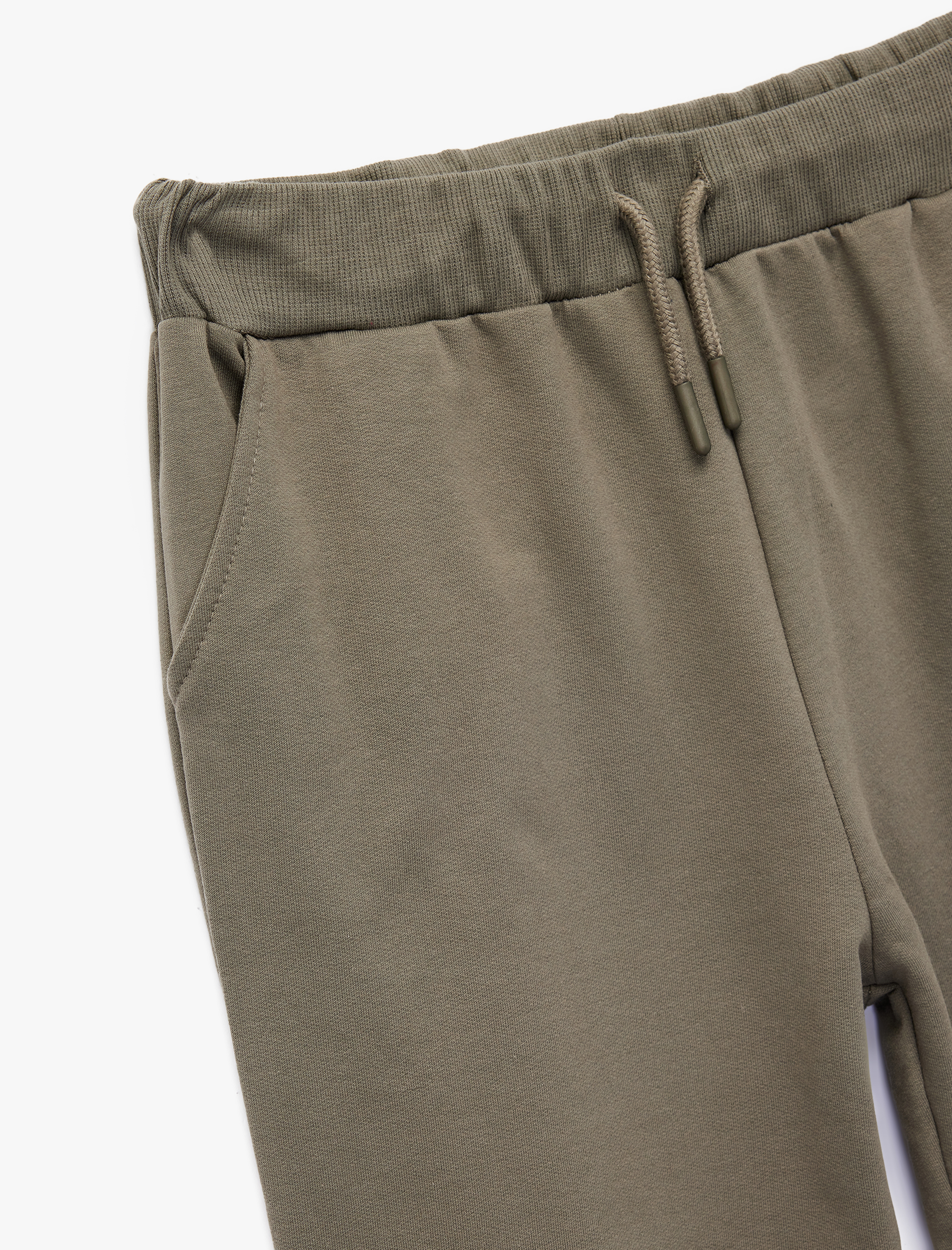  Erkek Çocuk Pamuklu Cepli Beli Bağlamalı Şardonlu Basic Okul Eşofman Altı