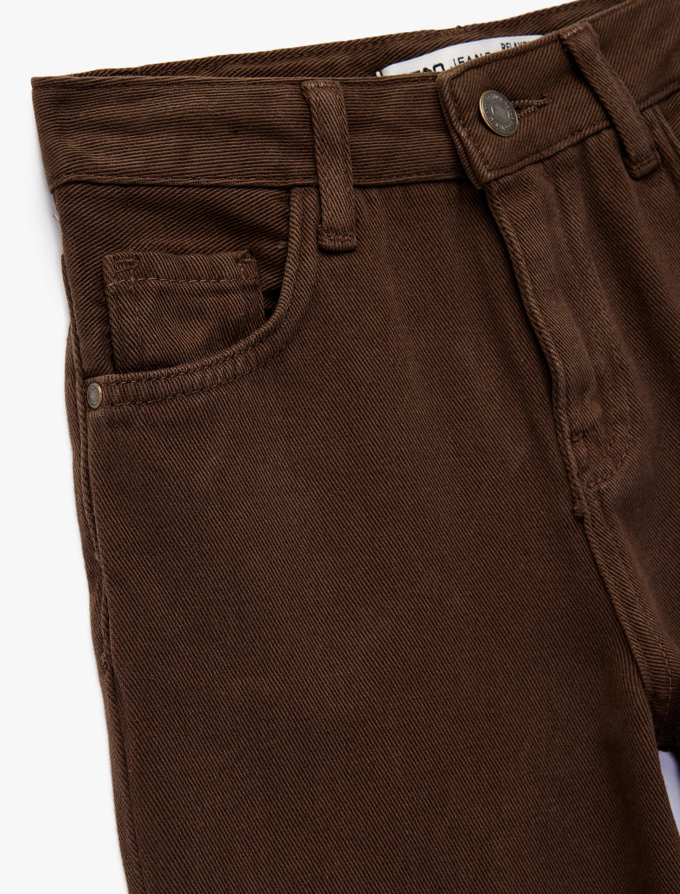  Erkek Çocuk Pamuklu Rahat Kesim Cepli Normal Paça Denim Pantolon