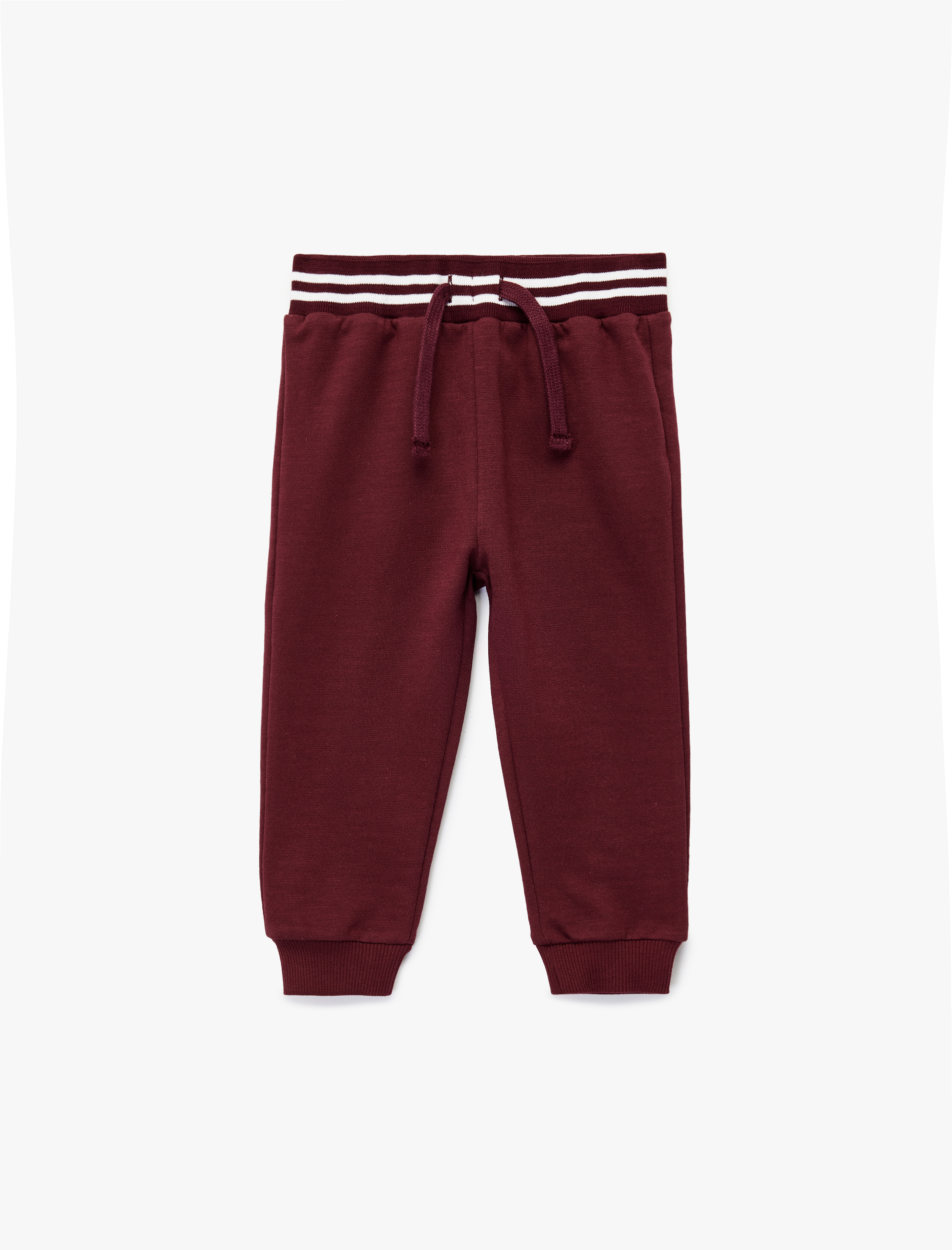  Erkek Bebek Şardonlu Beli Bağcıklı Jogger Eşofman Altı