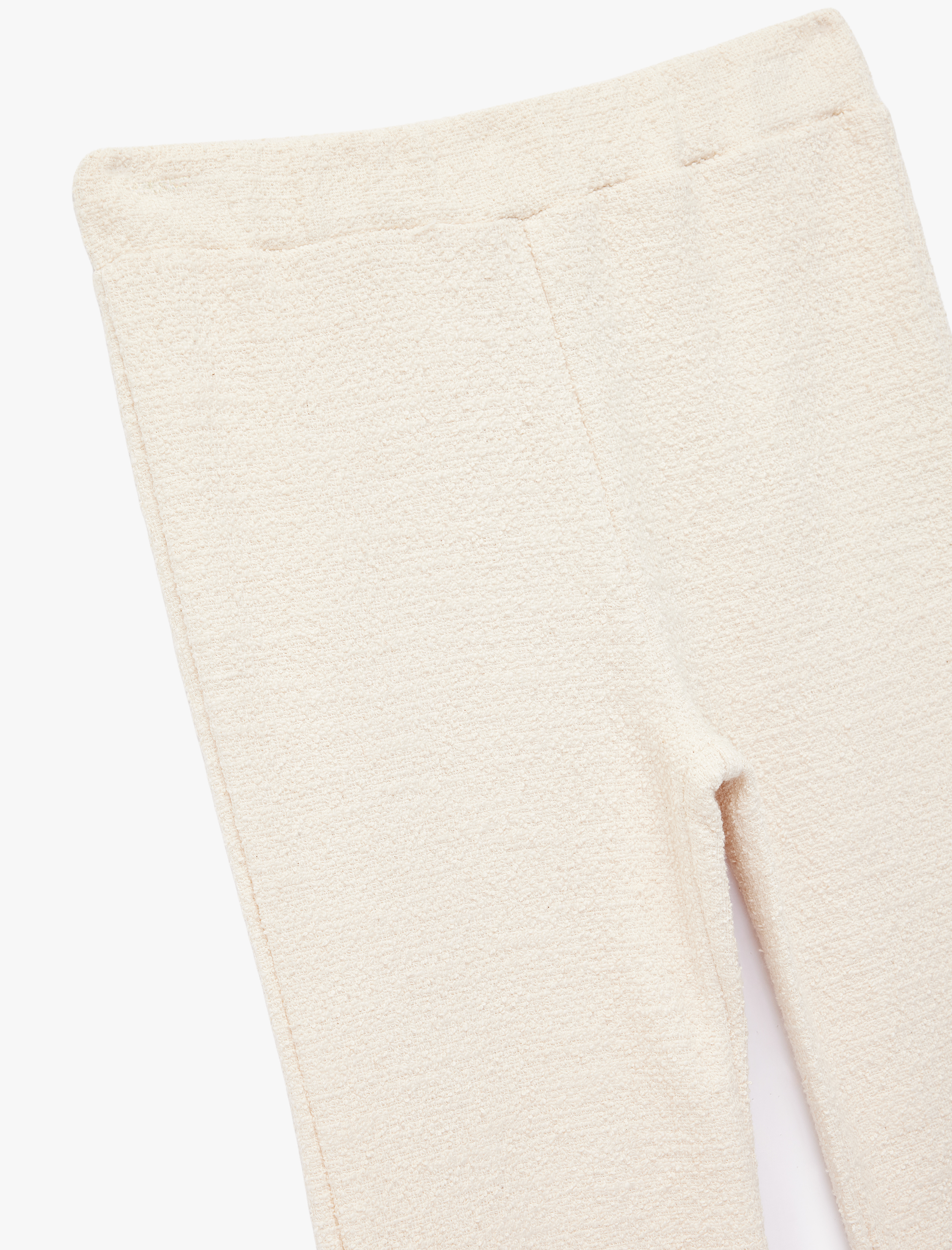  Kız Çocuk Pamuklu Beli Lastikli Geniş Paça Pantolon