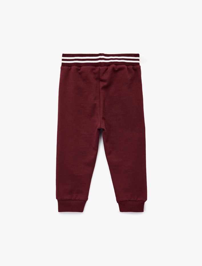 Erkek Bebek Şardonlu Beli Bağcıklı Jogger Eşofman Altı