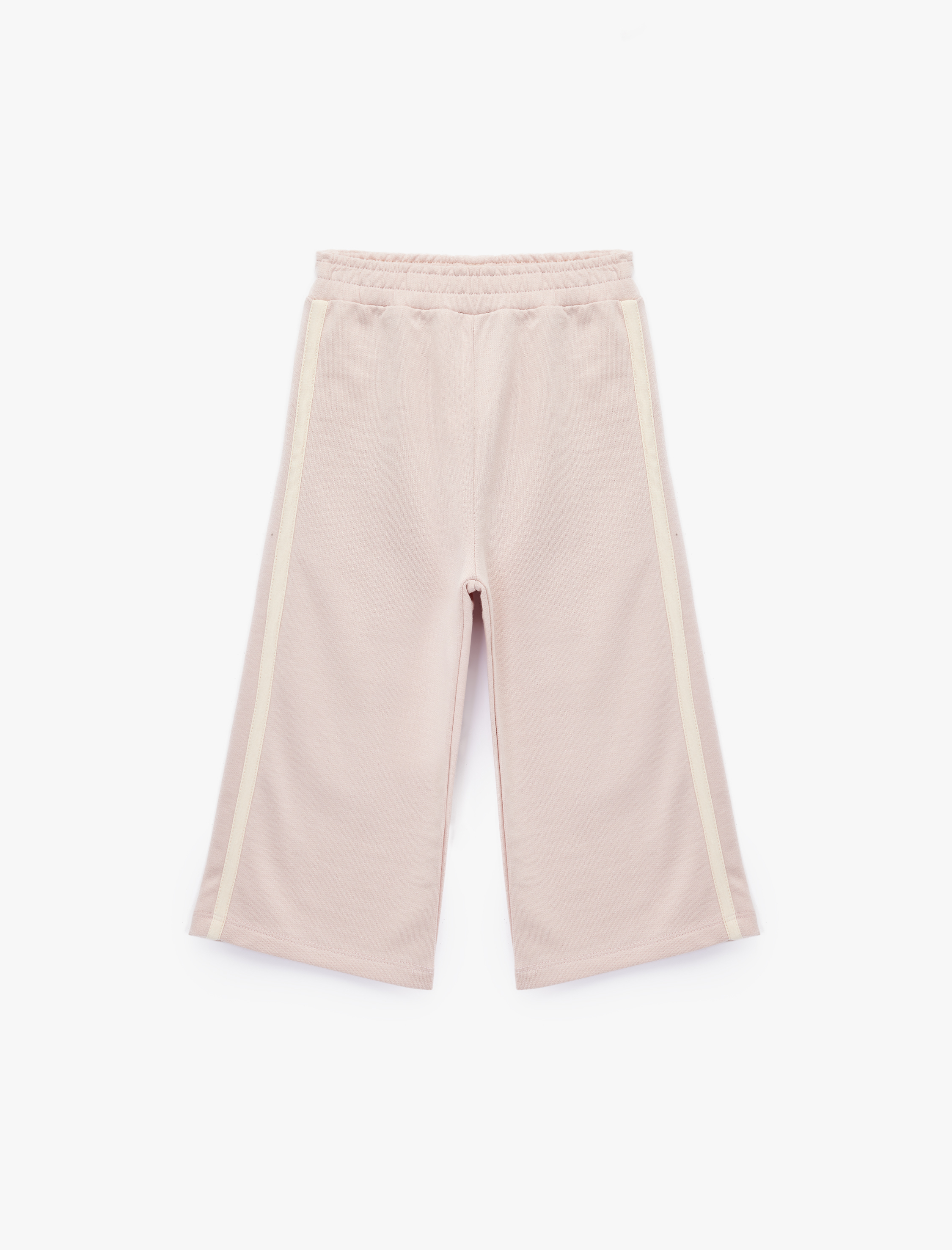  Kız Bebek Pamuklu Beli Lastikli Geniş Paça Eşofman Altı