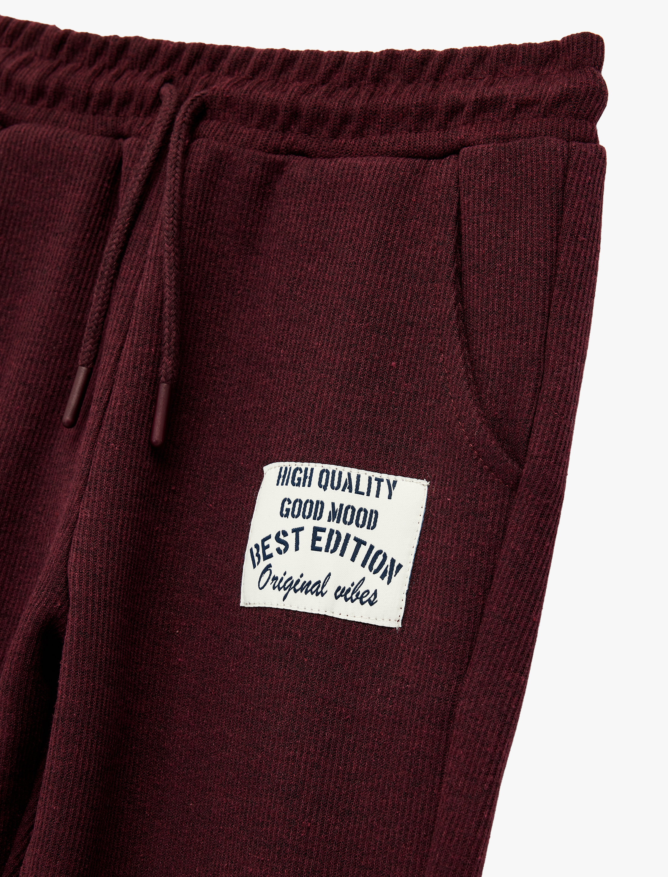  Erkek Çocuk Cepli Aplike Detaylı Jogger Eşofman Altı