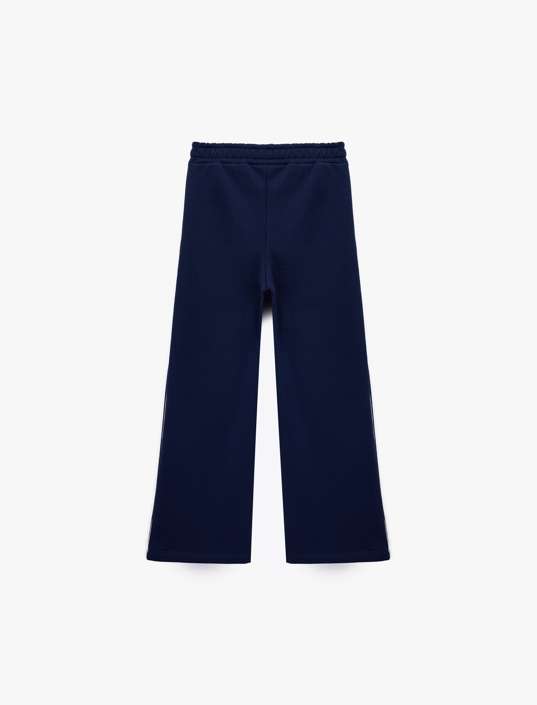  Kız Çocuk Şardonlu Biyeli Pamuklu Beli Lastikli Eşofman Altı