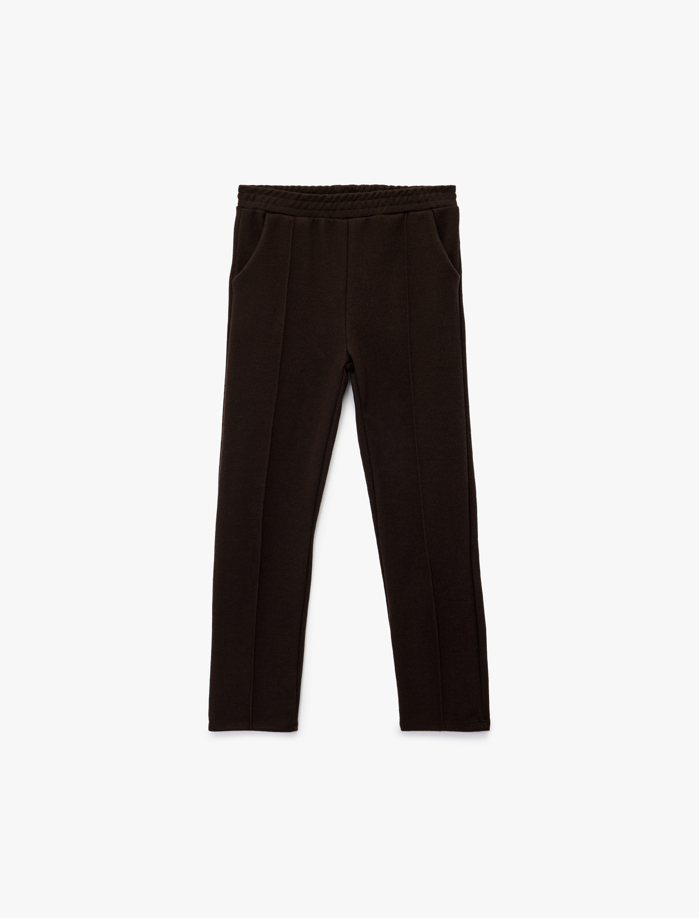  Kız Çocuk Beli Lastikli Cepli Havuç Kesim Pantolon