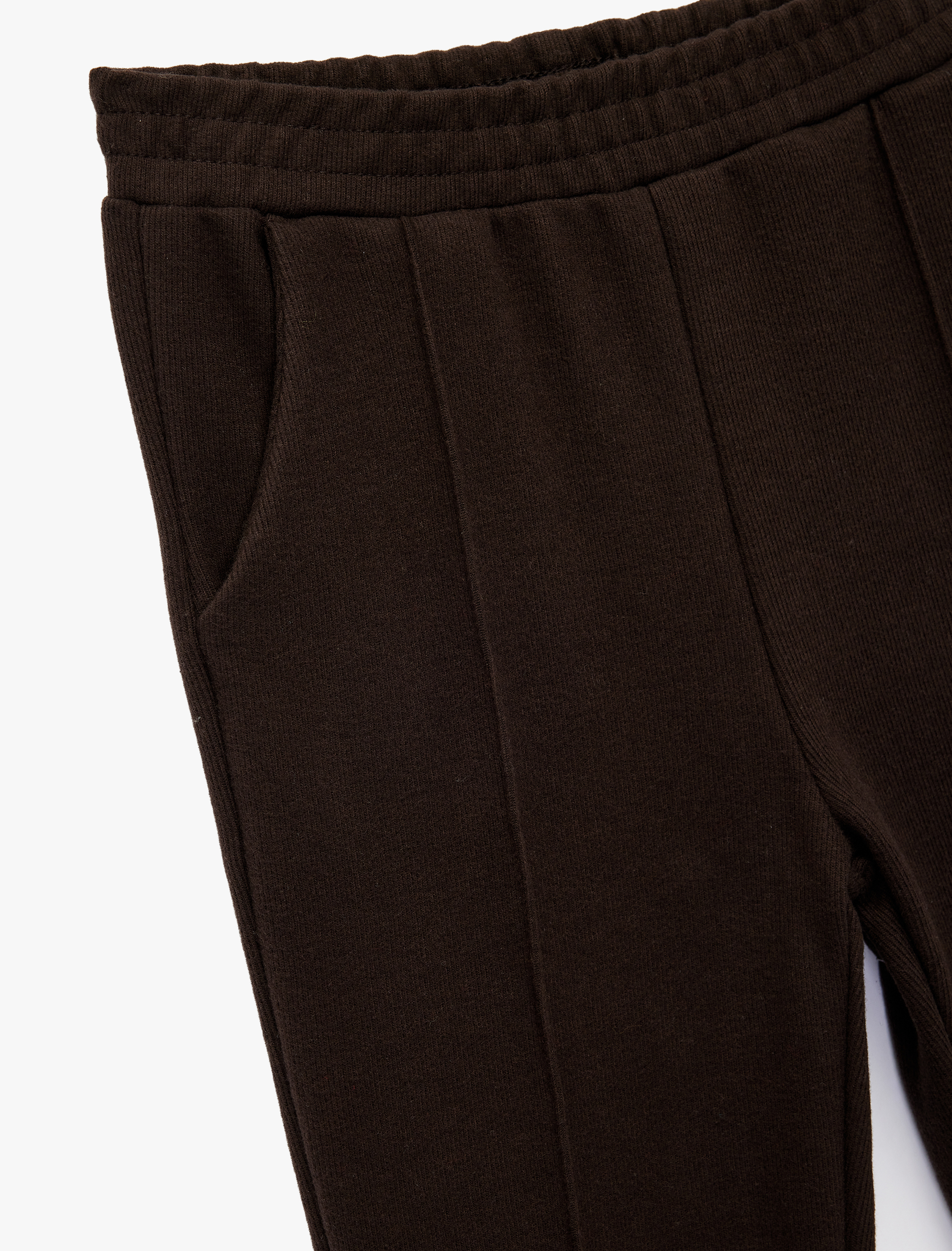  Kız Çocuk Beli Lastikli Cepli Havuç Kesim Pantolon